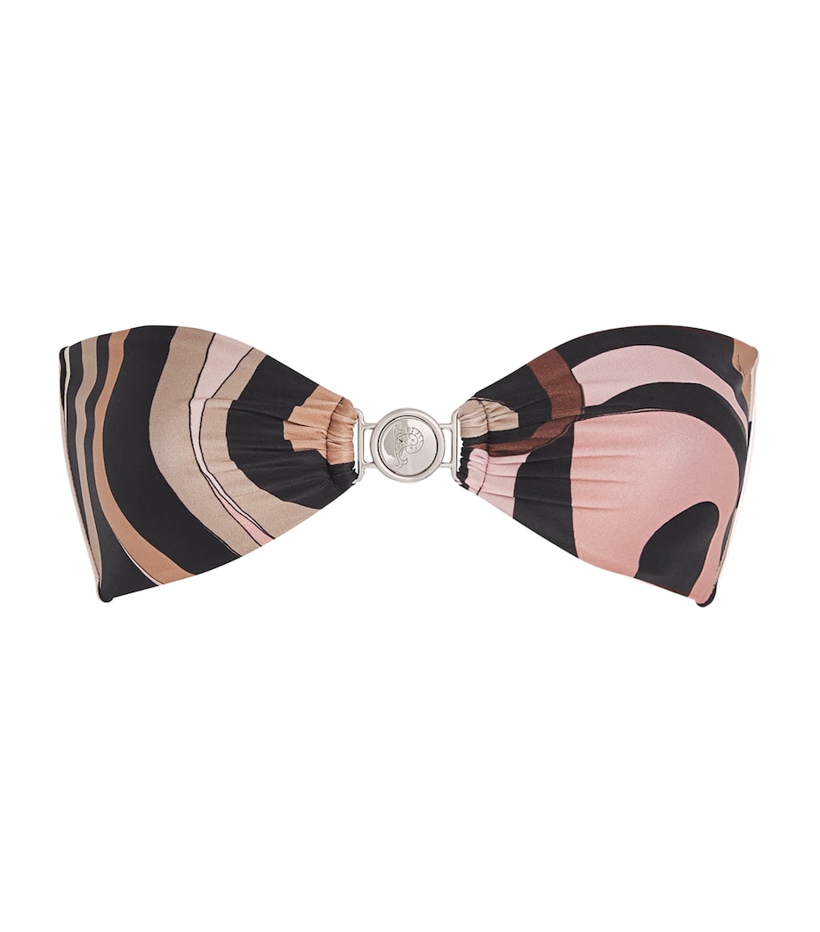 Marmo Print Bikini Top 001 NERO/NUDE Image 1