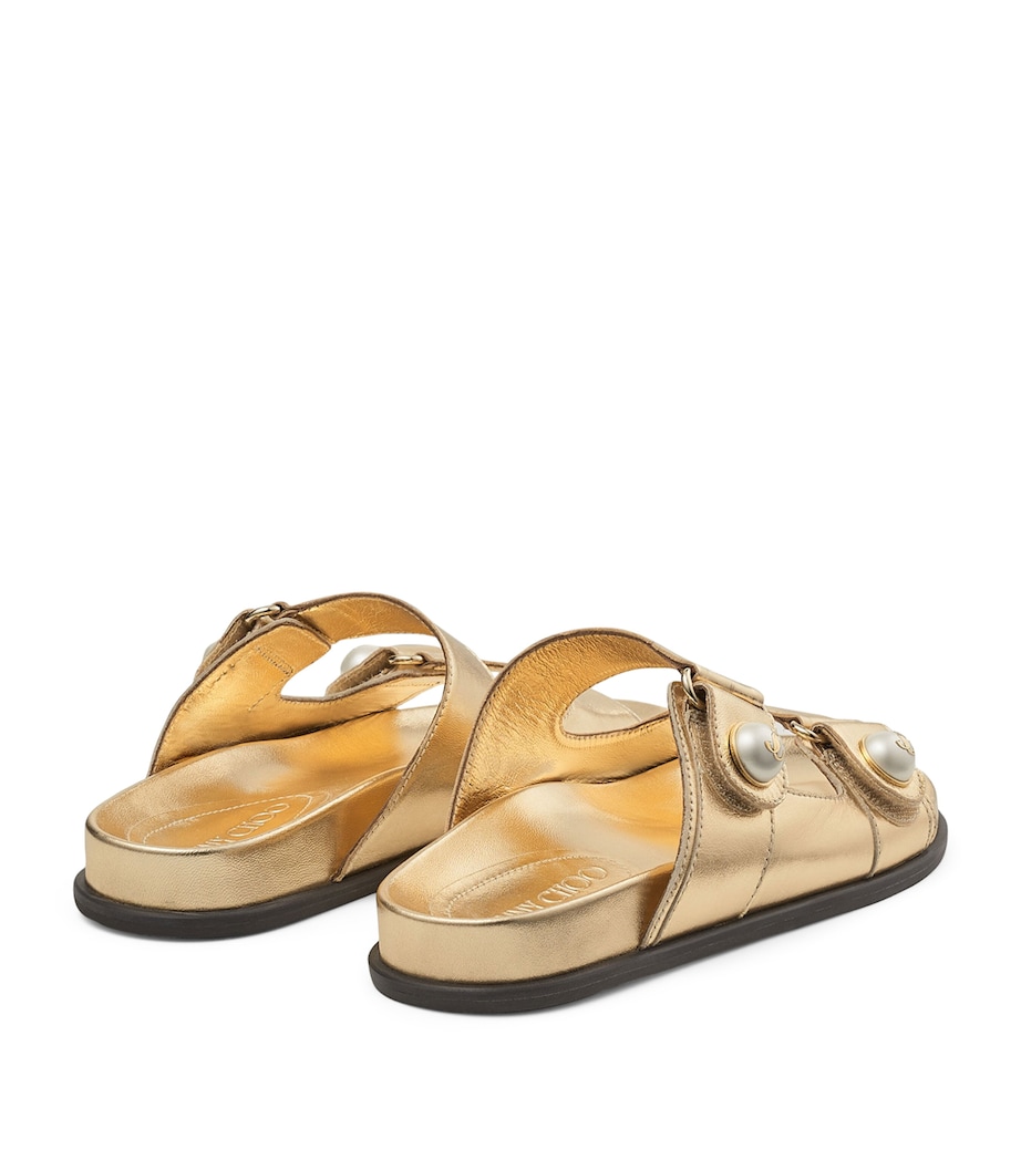 Fayence Leather Sandals GOLD Image 2