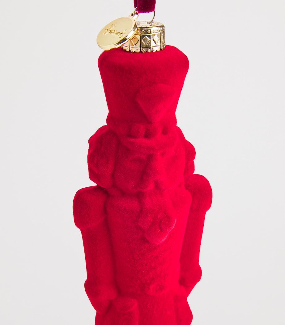 Velvet Nutcracker Tree Decoration RED Image 2