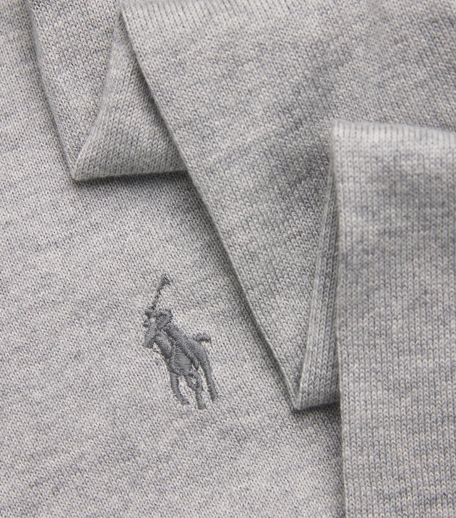 Polo Ralph Lauren Mens Pima Cotton Polo Pony Sweater Andover Grey Heather Image 5