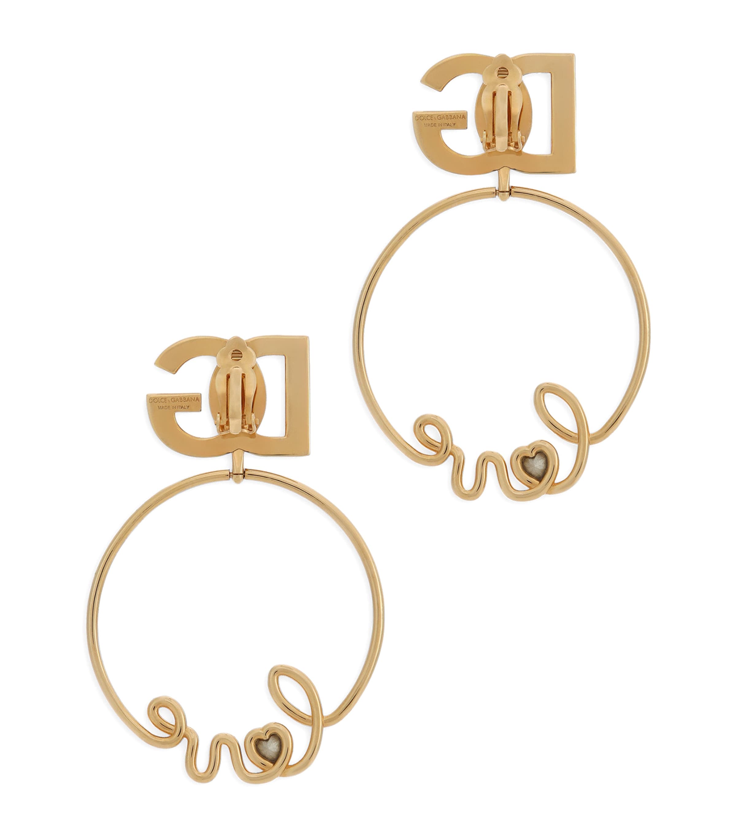 Clip-On Logo Earrings ZOO00-GOLD Image 3
