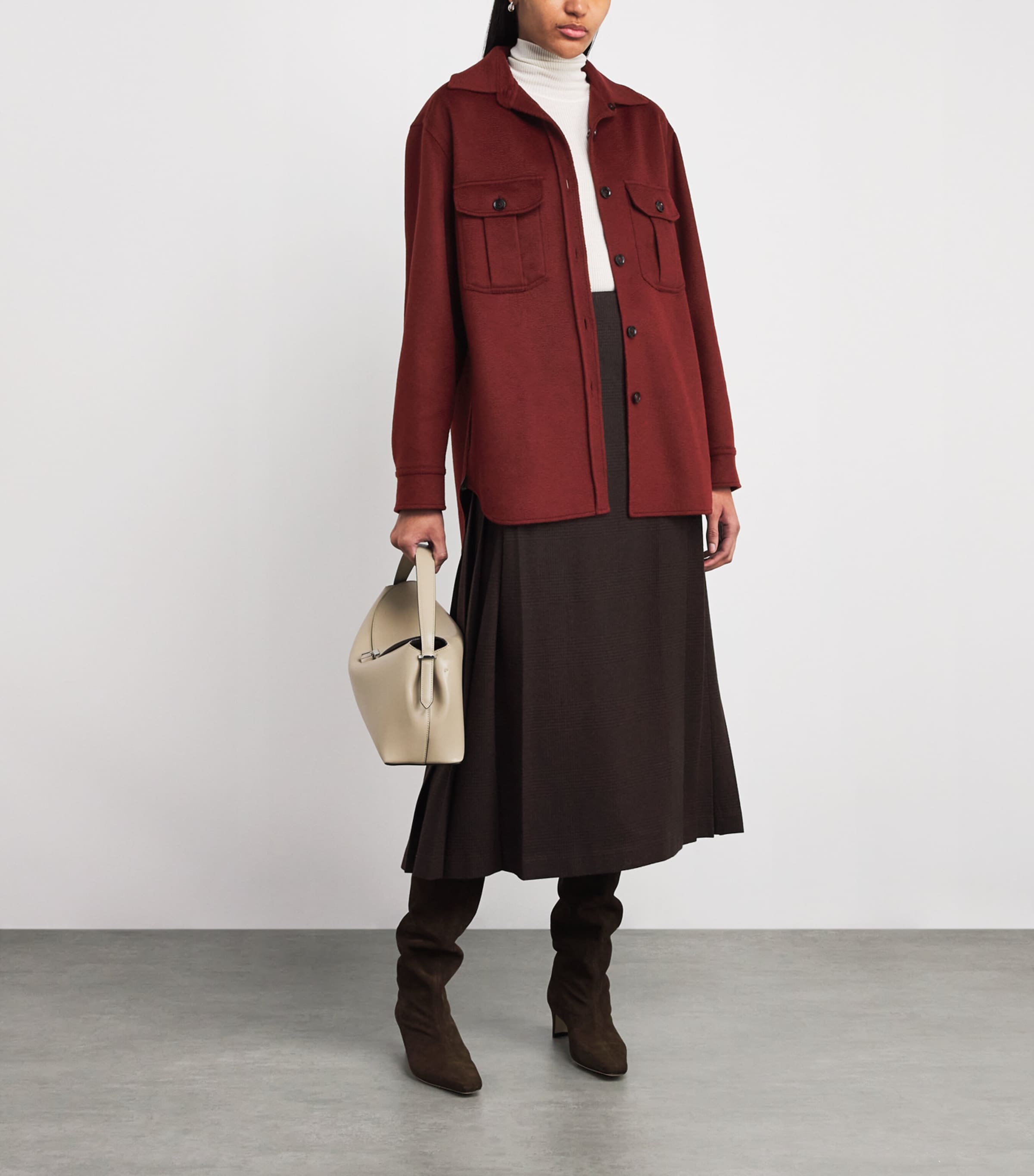 Cashmere Shirt Jacket 6300 SIENNA Image 2