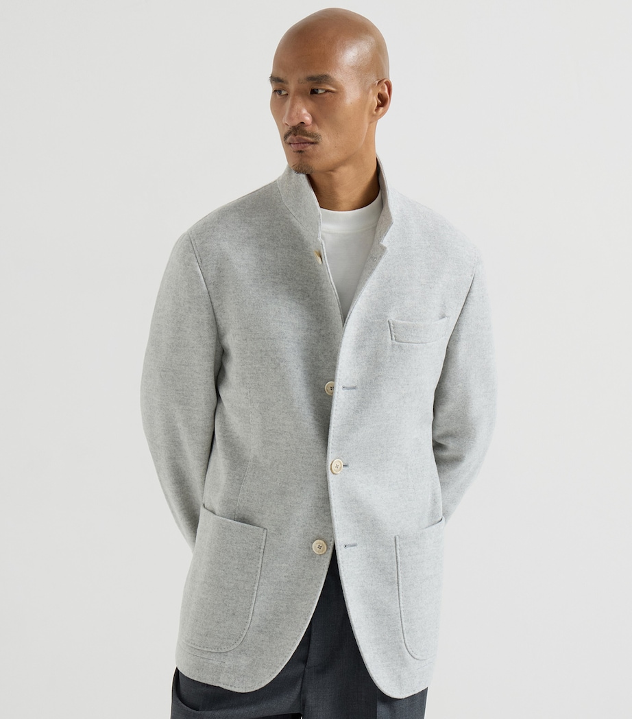 Brunello Cucinelli Mens Water-Resistant Cashmere Blazer Image 3