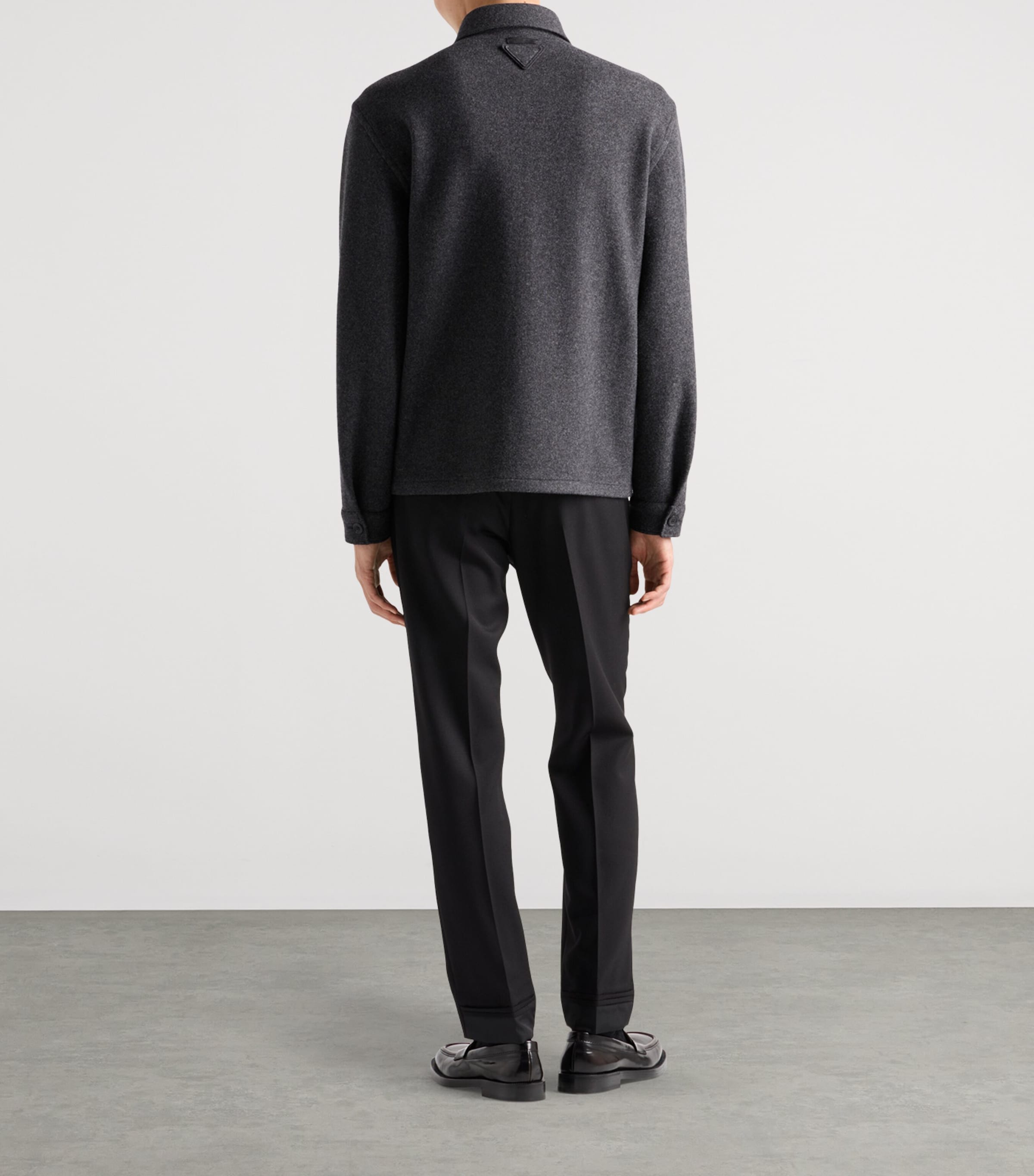 Wool-Cashmere Overshirt F0AGF Image 5