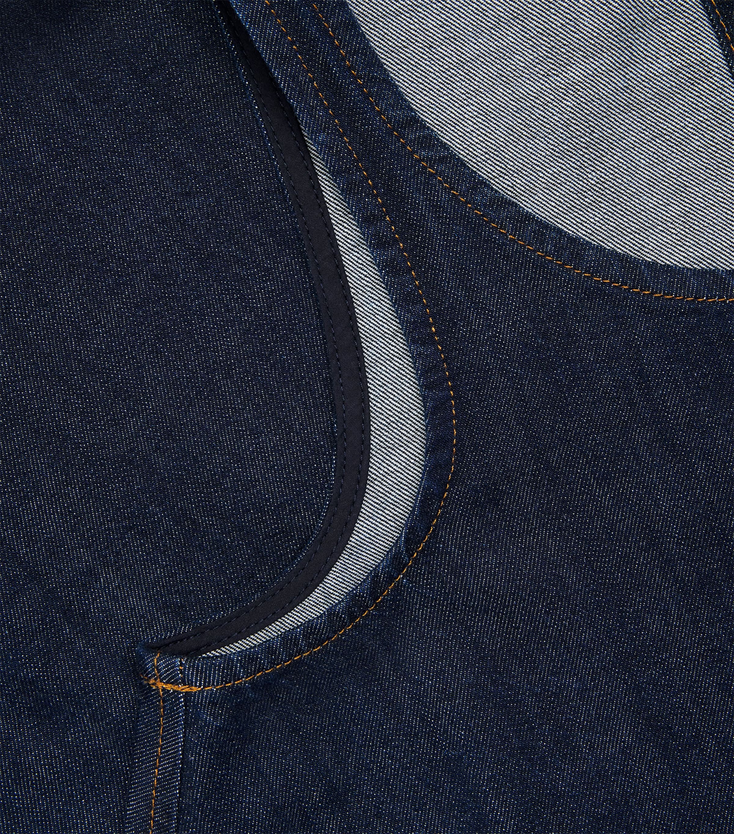 FRAME Womens The Skipper Denim Mini Dress Duomo Image 6