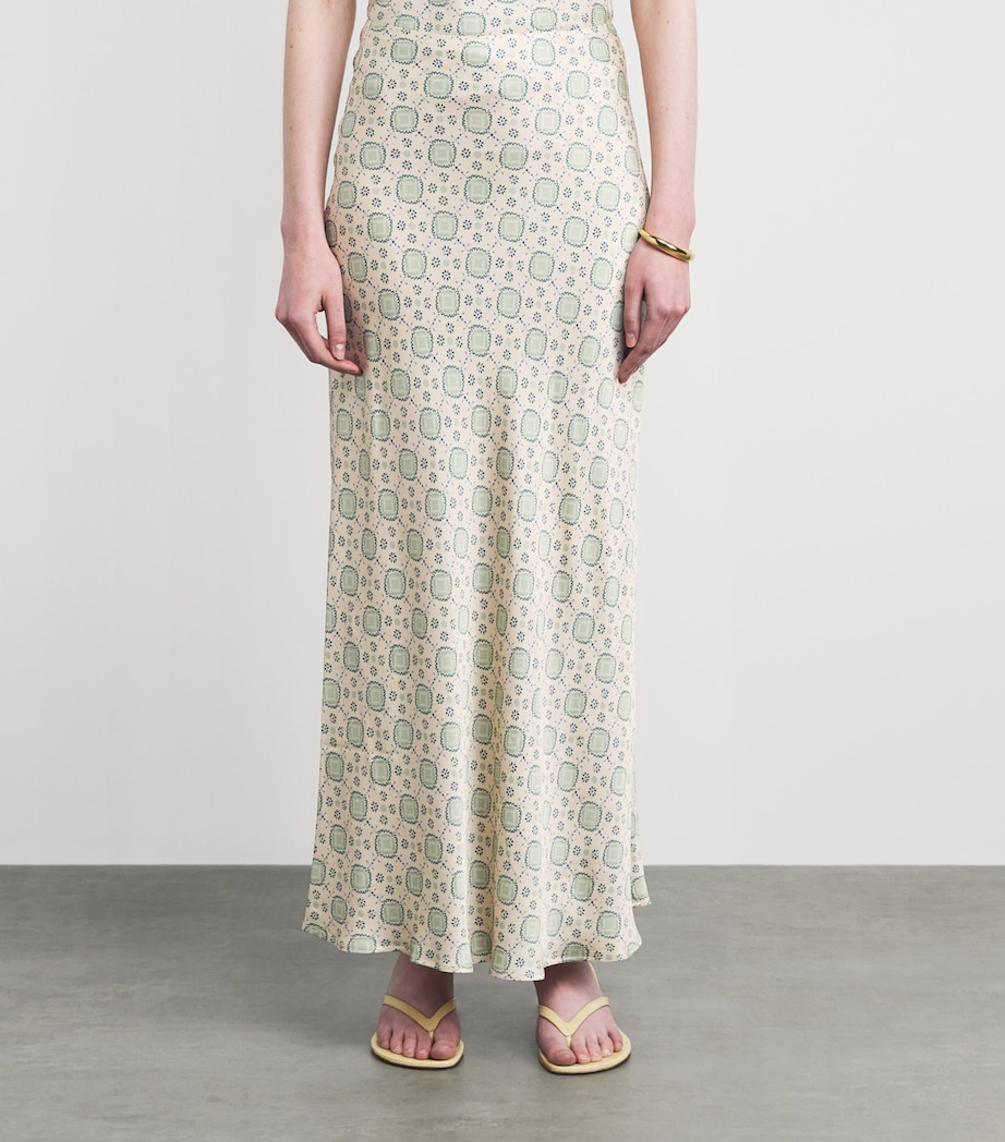 Claudie Pierlot Womens Printed Maxi Skirt Light Print Image 4