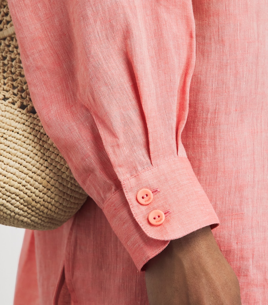 Eres Womens Linen Exact Shirt Gourmand Image 3
