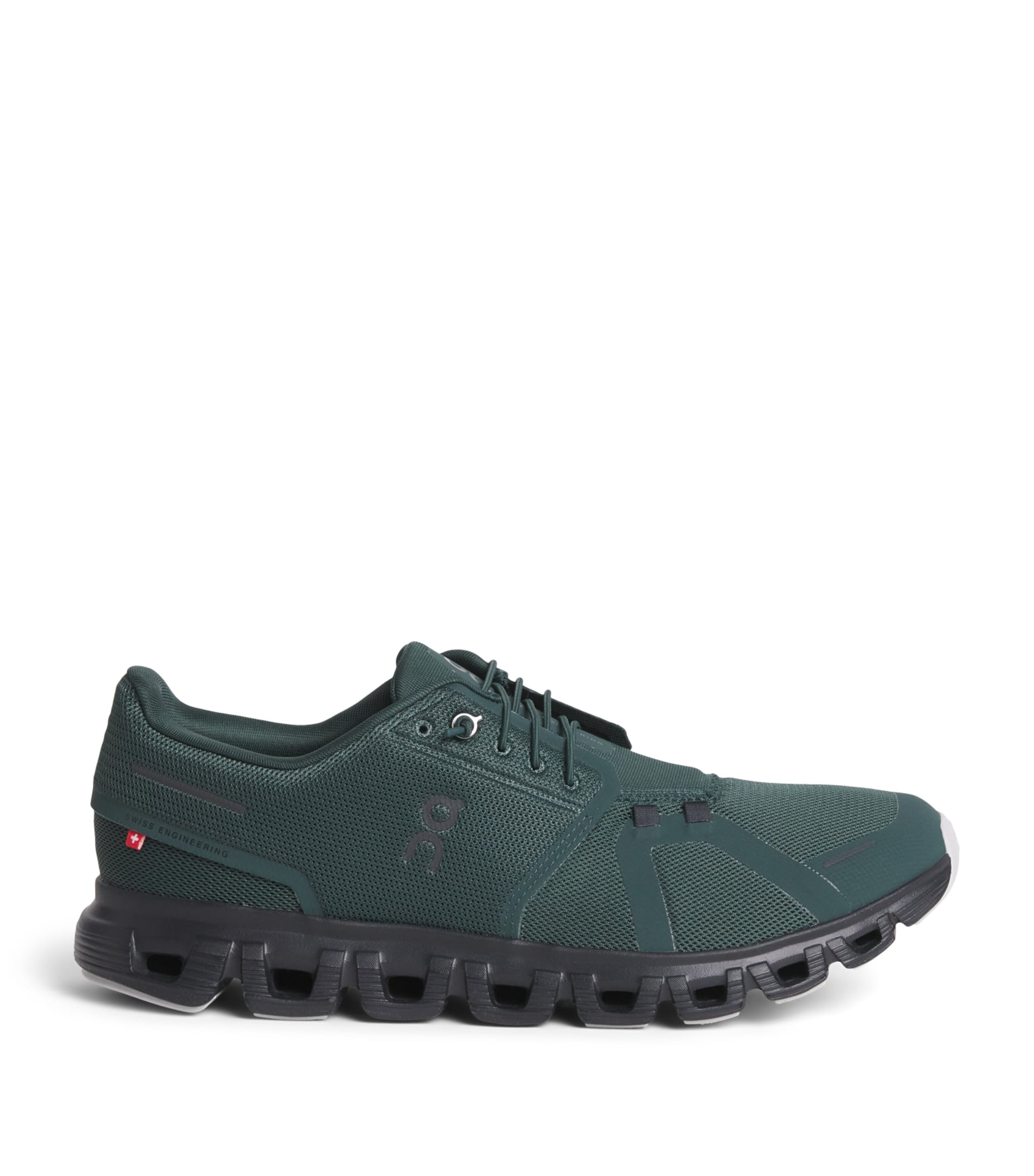 On Mens Cloud 6 Trainers Evergreen | Glacier Image 1