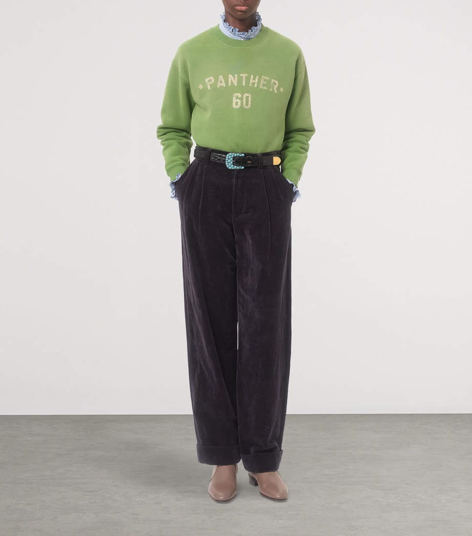 Valentino Garavani Mens Cotton-Jersey Printed Sweatshirt Image 6