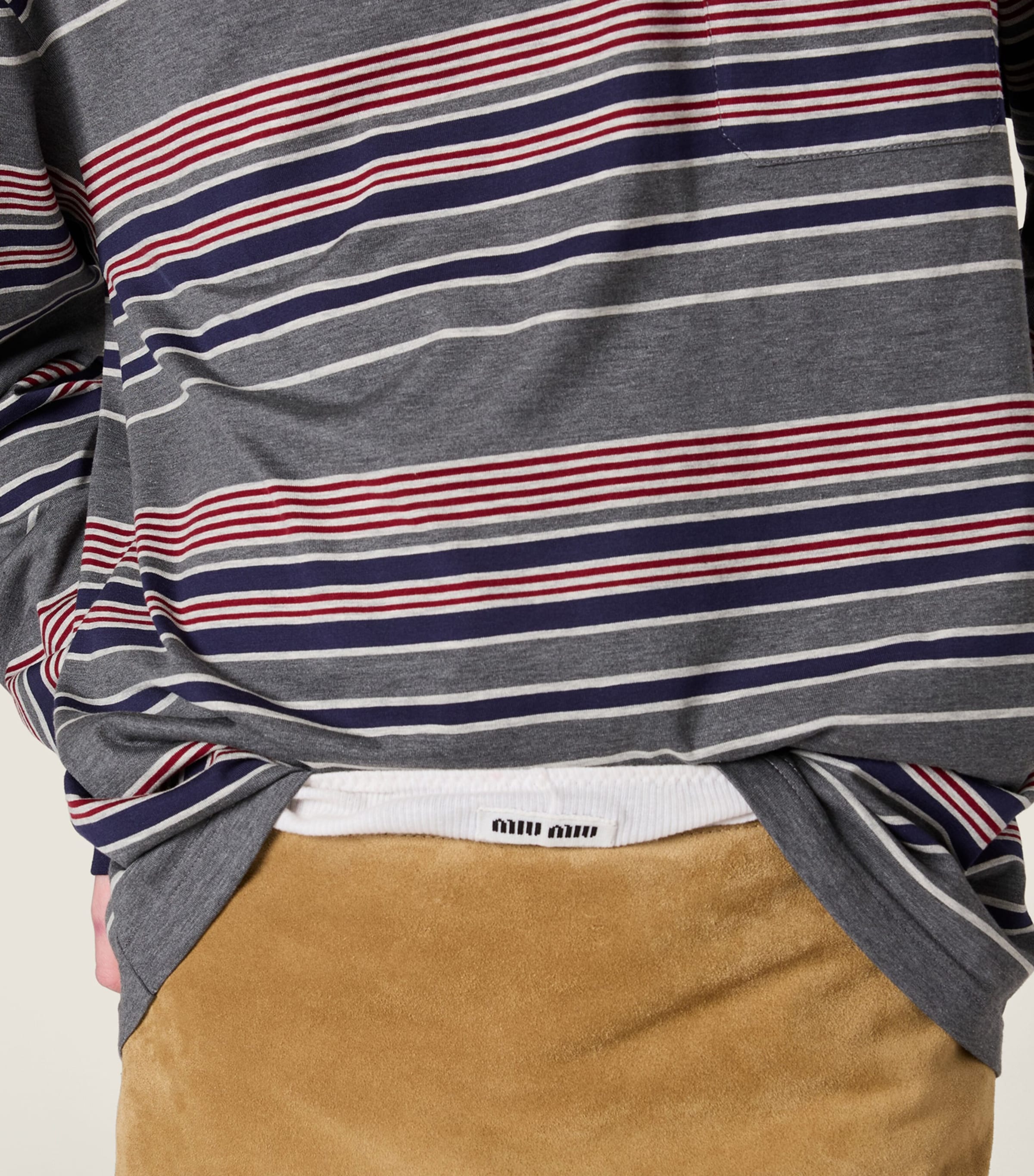 Cotton Striped T-Shirt F0R3S Image 4