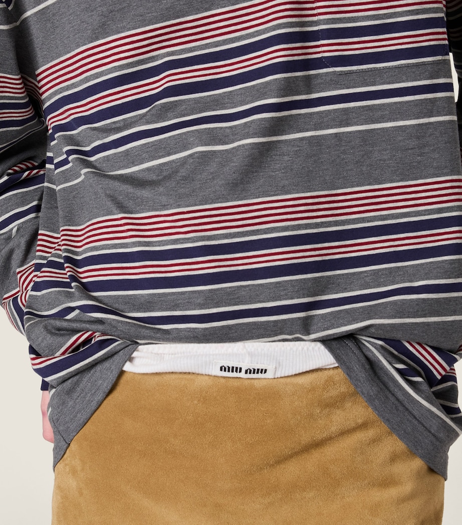 Cotton Striped T-Shirt F0R3S Image 4