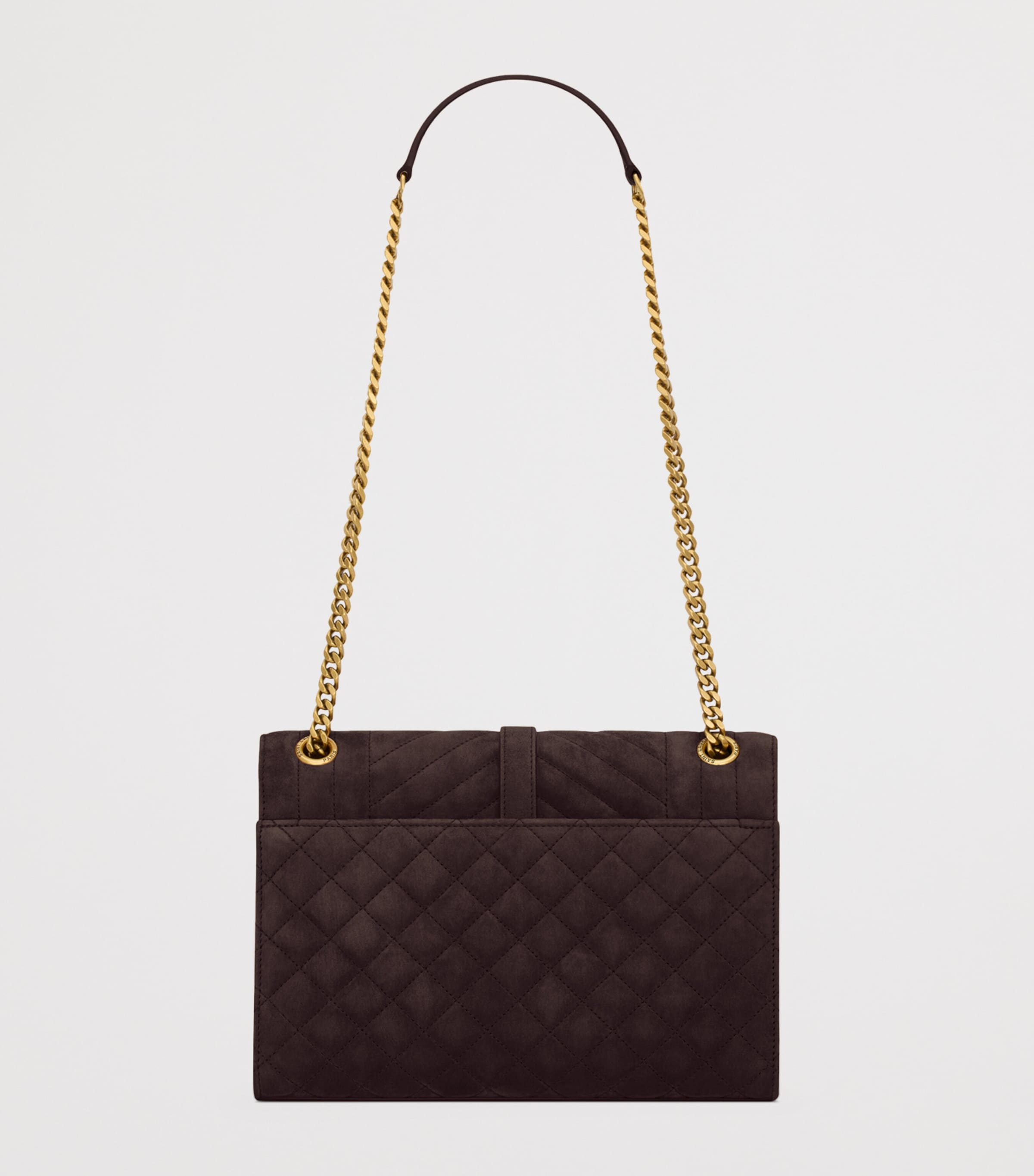 Saint Laurent Medium Suede Envelope Matelassé Shoulder Bag Image 5