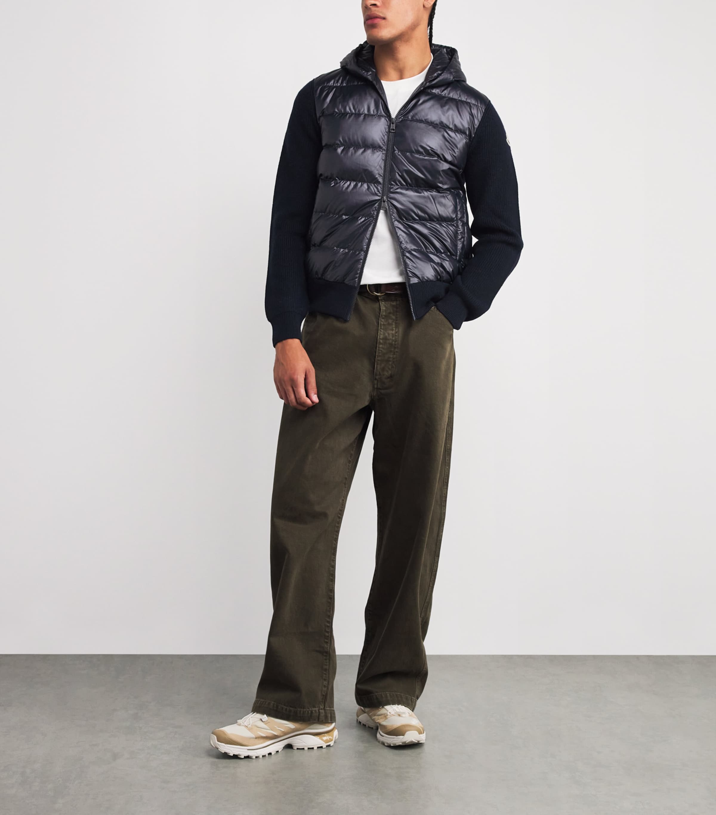 Wool Down-Front Hoodie 778 Image 2