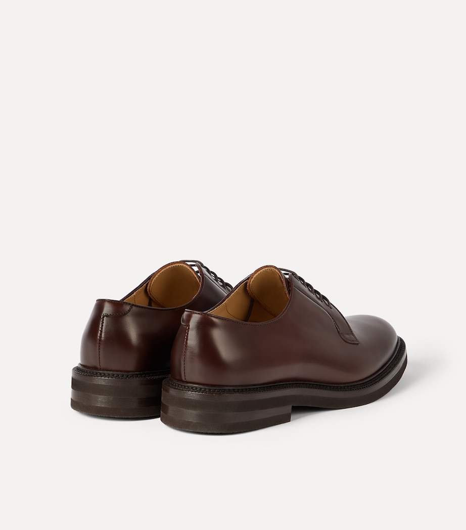 Brunello Cucinelli Aged Calfskin Derby Shoes Image 6