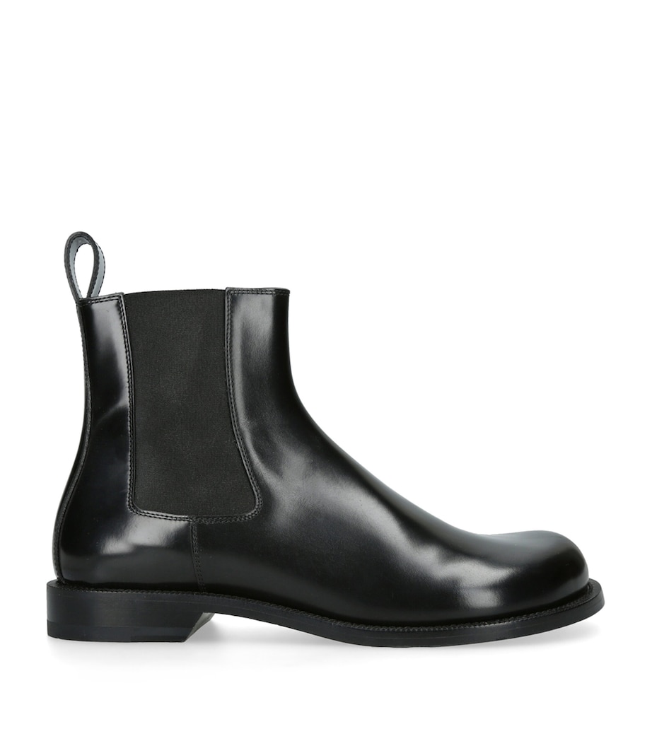 LOEWE Mens Leather Terra Chelsea Boots Black Image 1