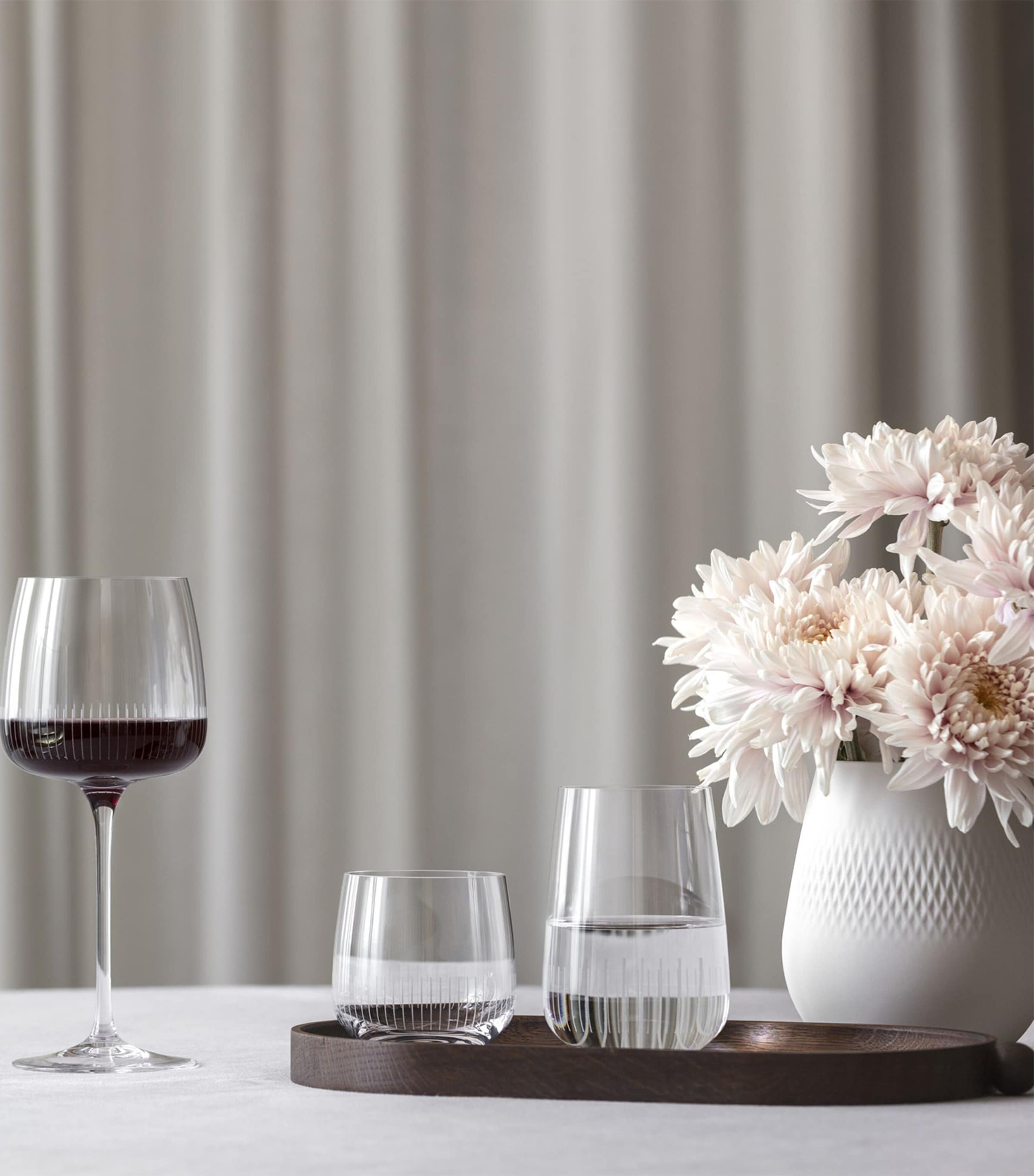 Set of 4 Crystal Afina Water Glasses (200ml) CLEAR Image 3