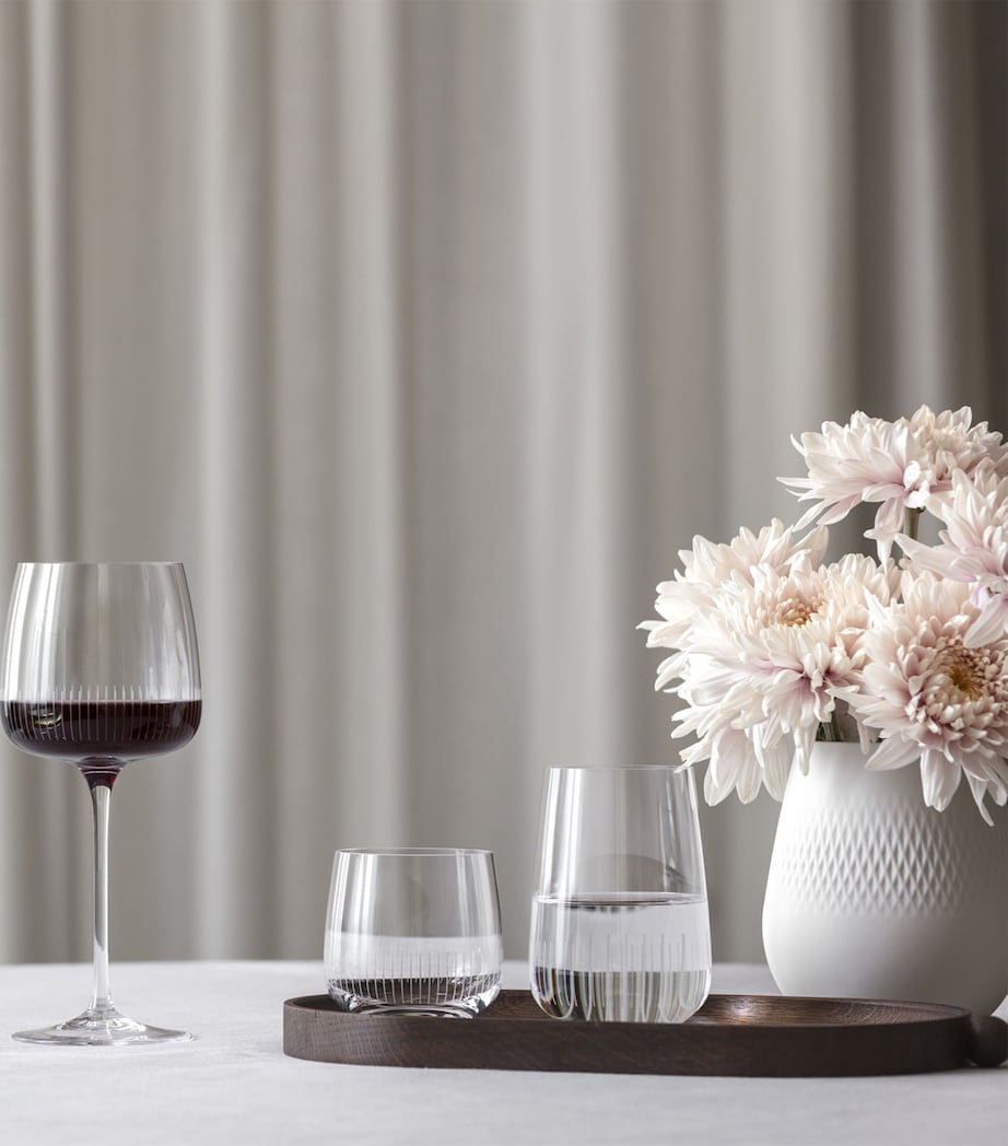 Set of 4 Crystal Afina Water Glasses (200ml) CLEAR Image 3