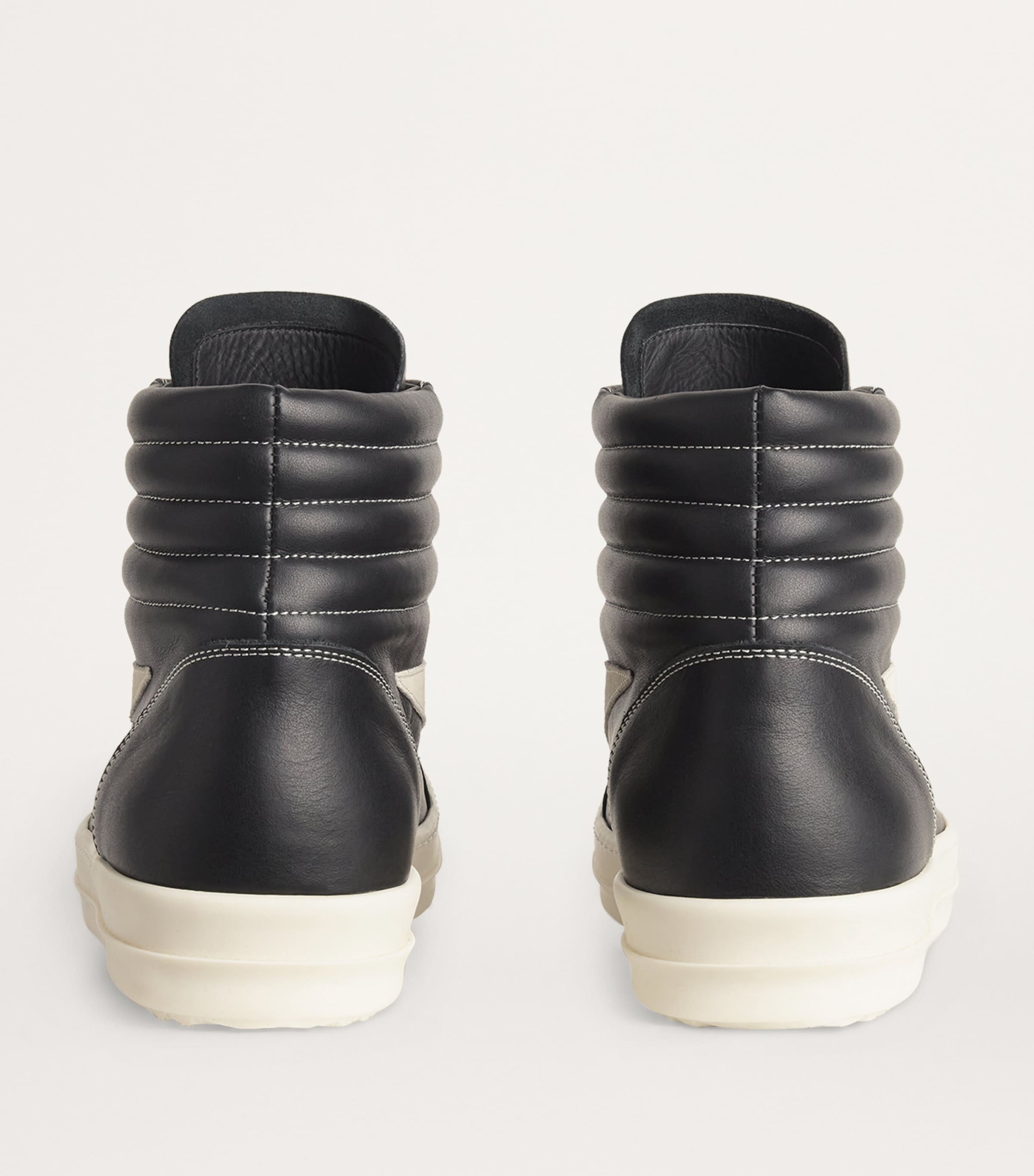 Leather Porterville Vintage High-Top Sneakers BLACK/MILK/MILK Image 4
