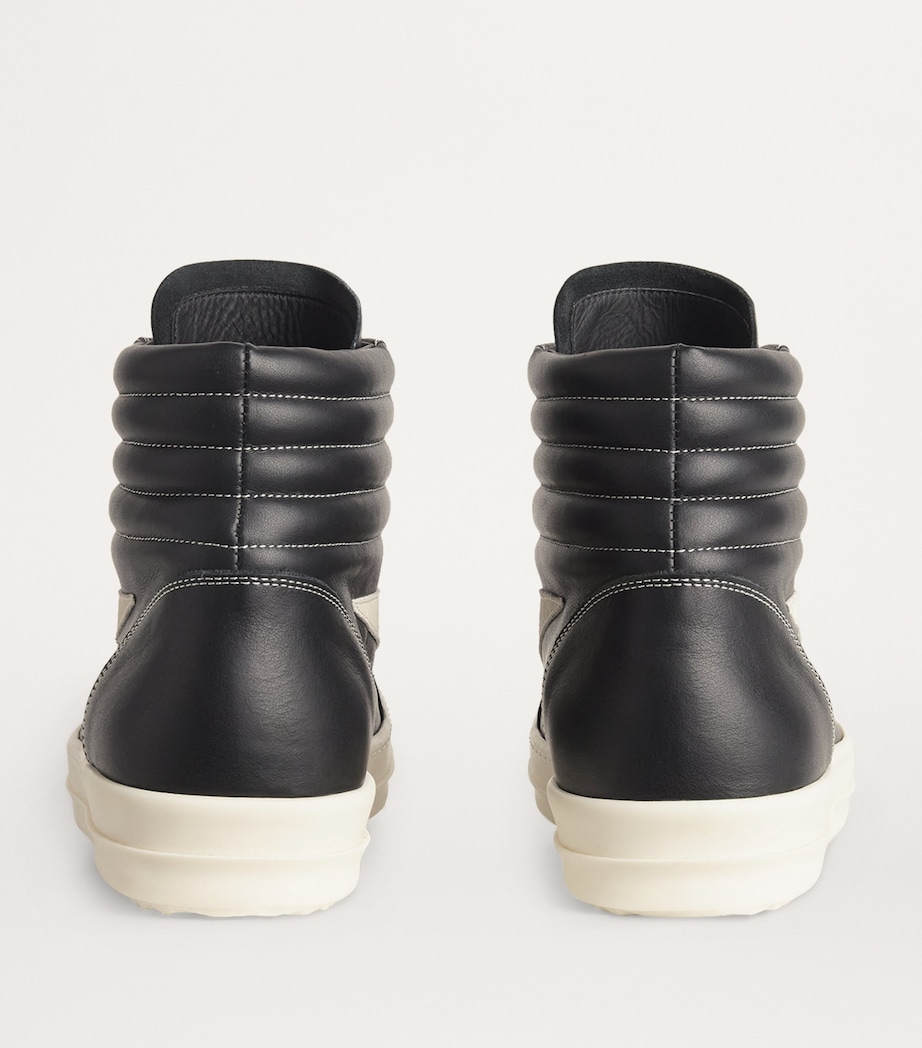 Leather Porterville Vintage High-Top Sneakers BLACK/MILK/MILK Image 4