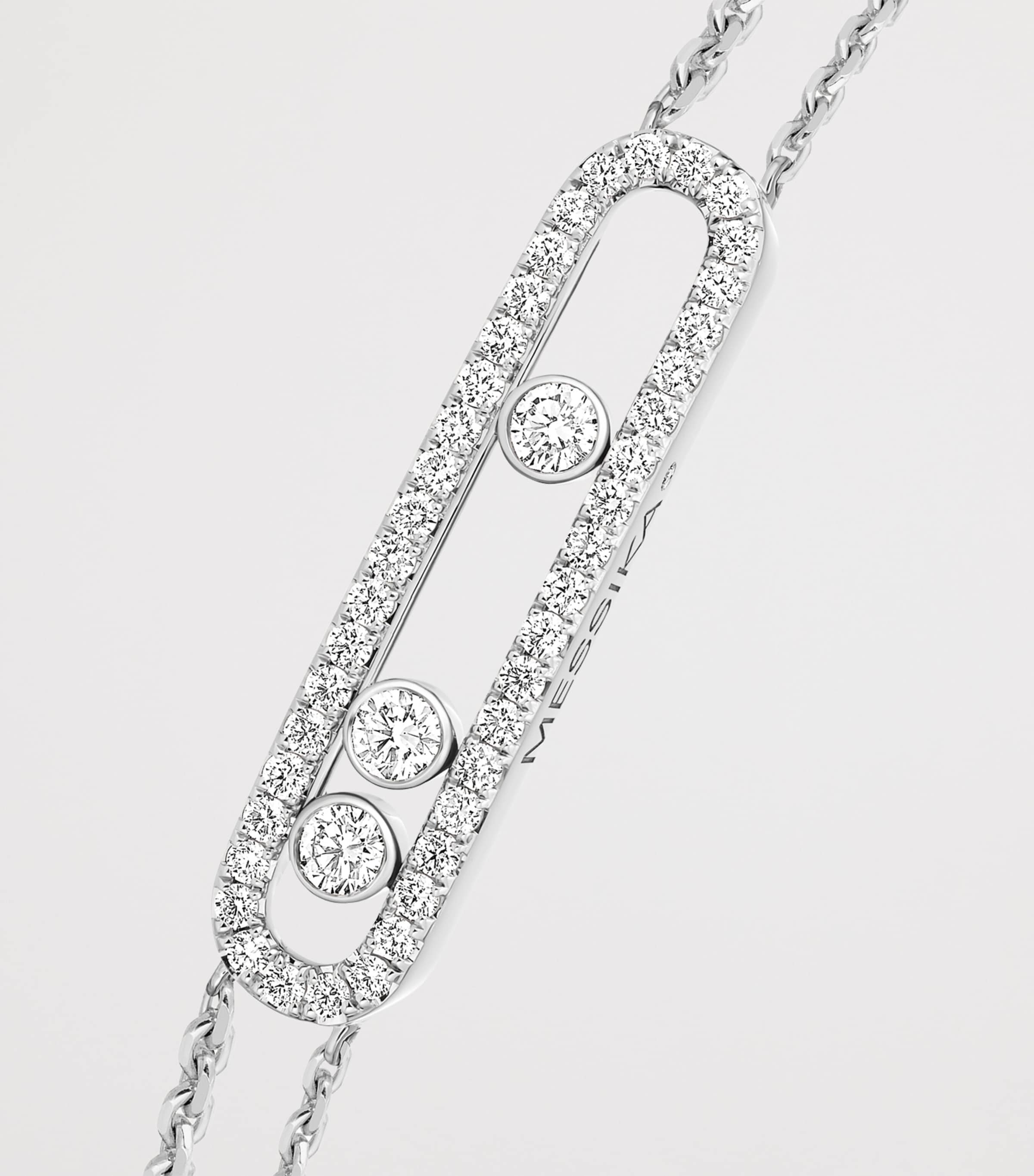 Messika White Gold and Diamond Move Classique Pavé Bracelet White Gold Image 3