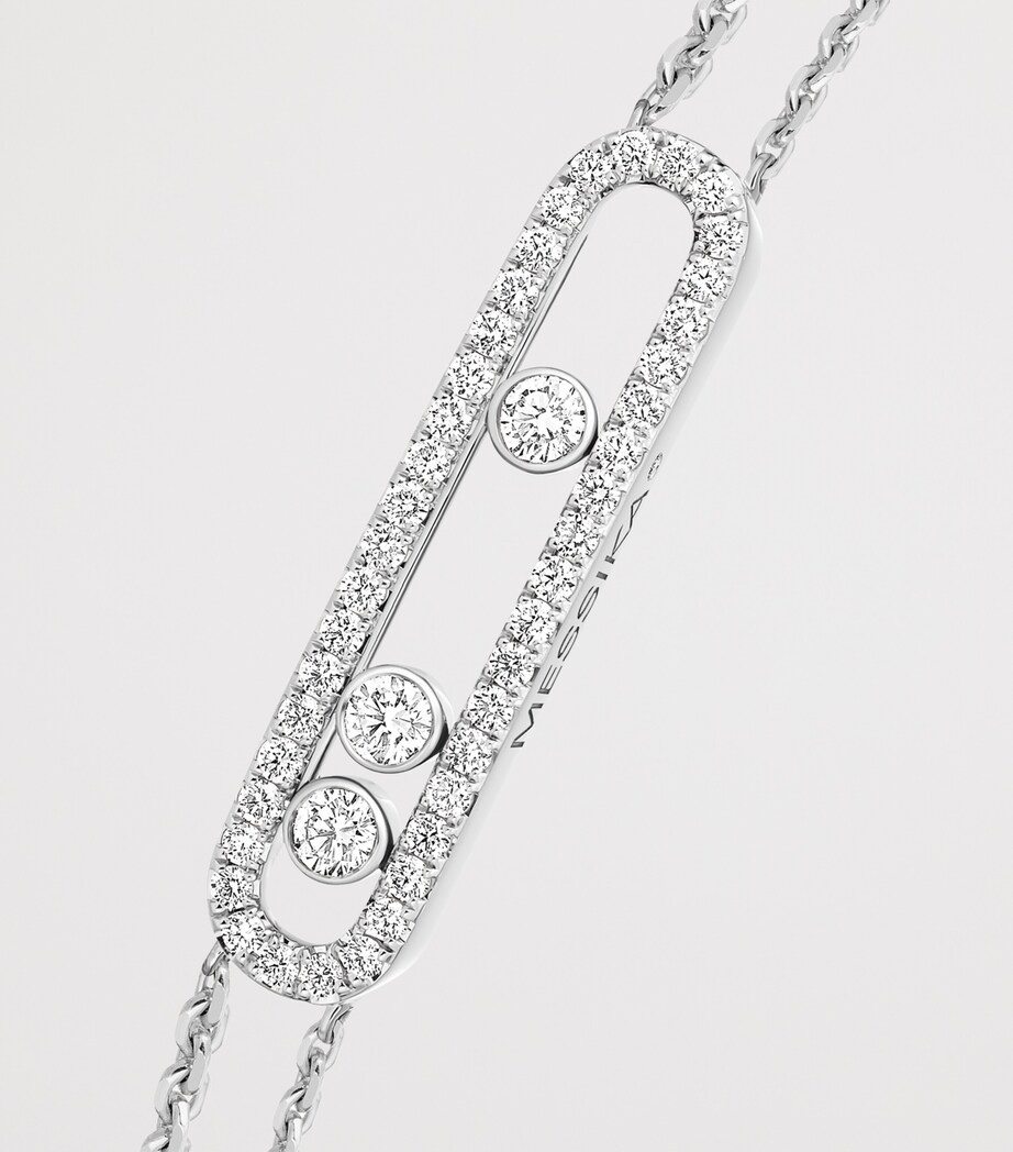 Messika White Gold and Diamond Move Classique Pavé Bracelet White Gold Image 3