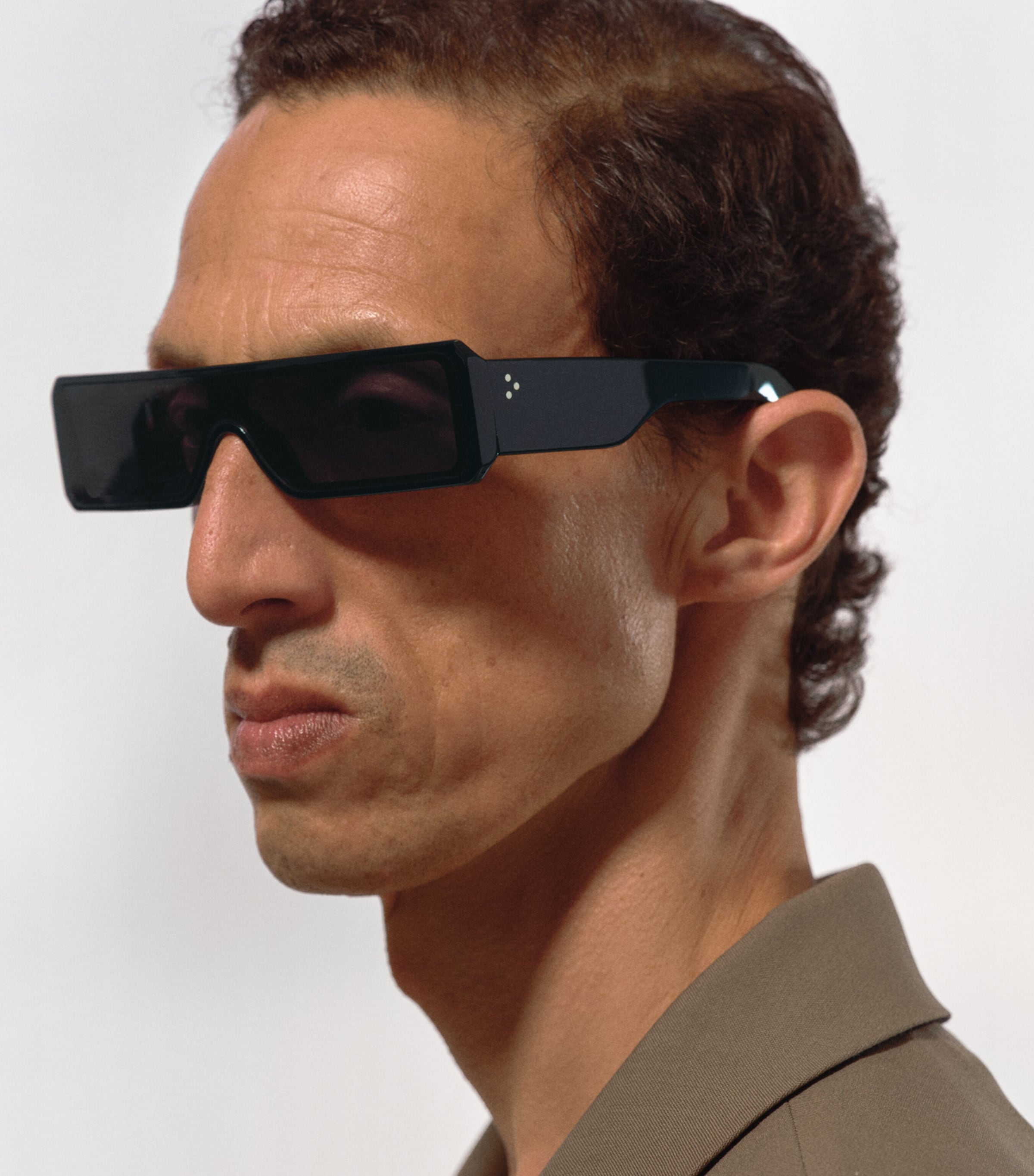 Rick Owens Black Acetate Geth Sunglasses | Harrods US