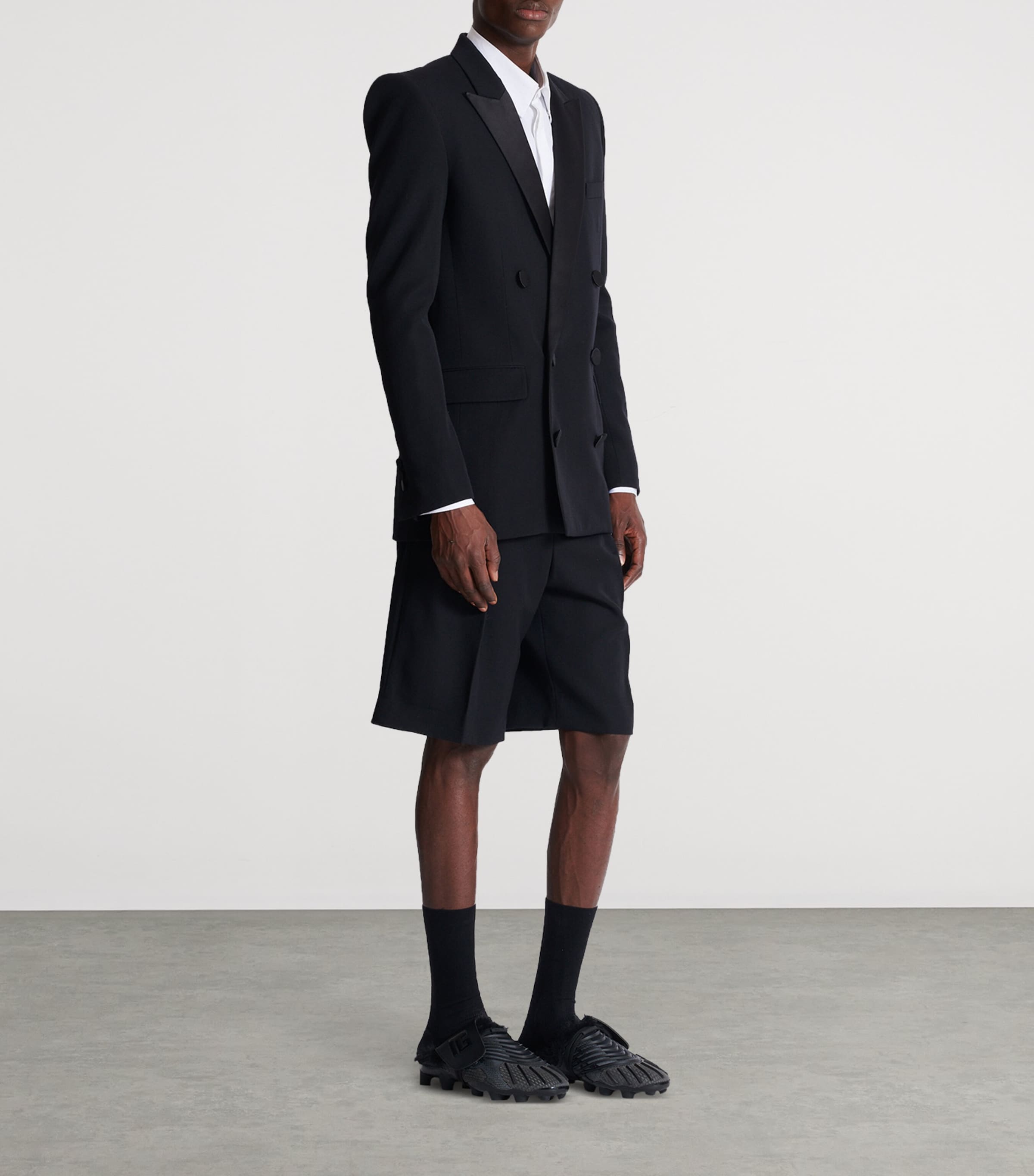 Wool-Satin Double-Breasted Blazer EAP NOIR/NOIR Image 5