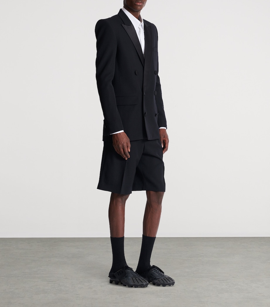 Wool-Satin Double-Breasted Blazer EAP NOIR/NOIR Image 5