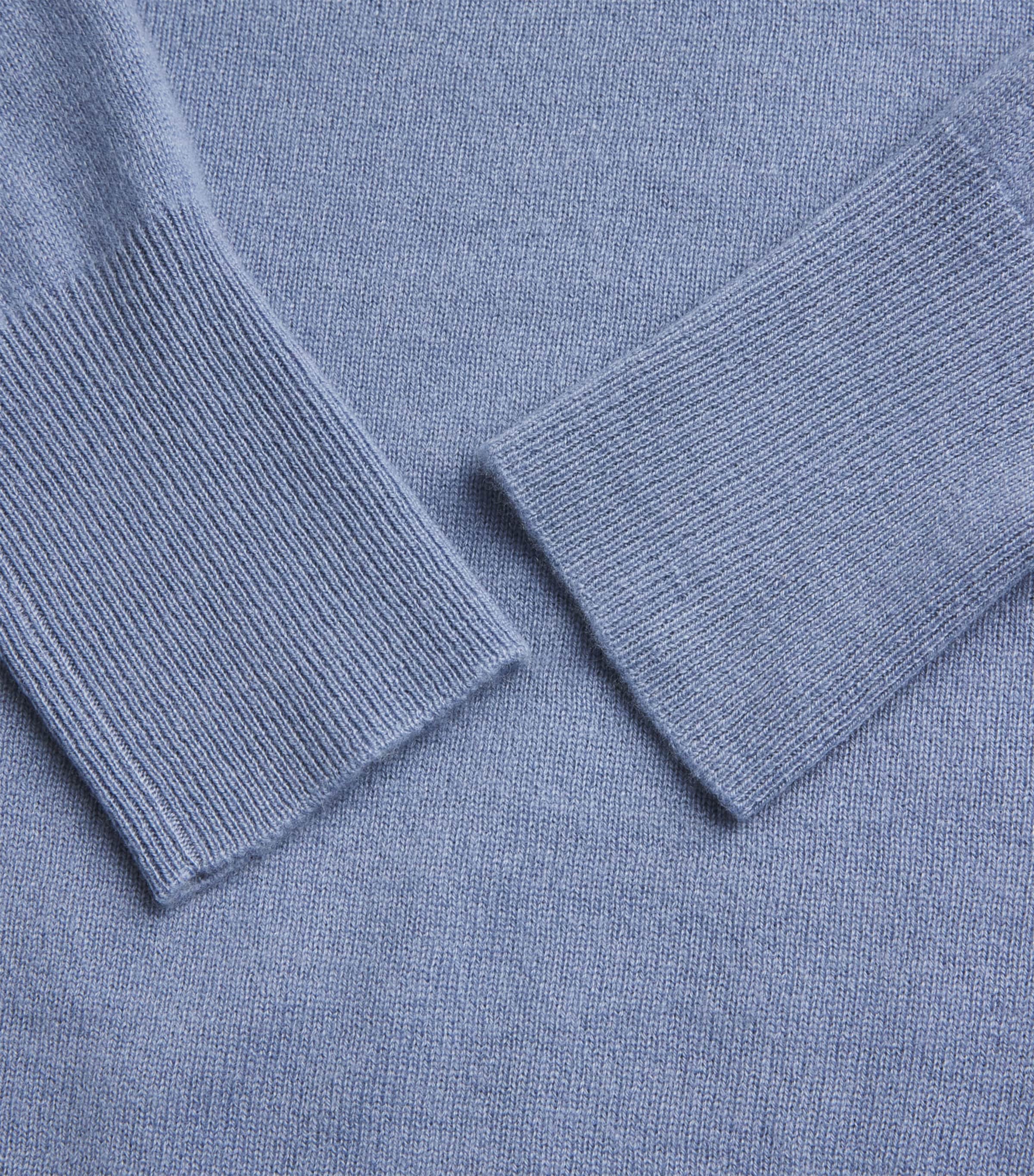 Le Kasha Womens Organic Cashmere Menorca Sweater Ocean Blue Image 6