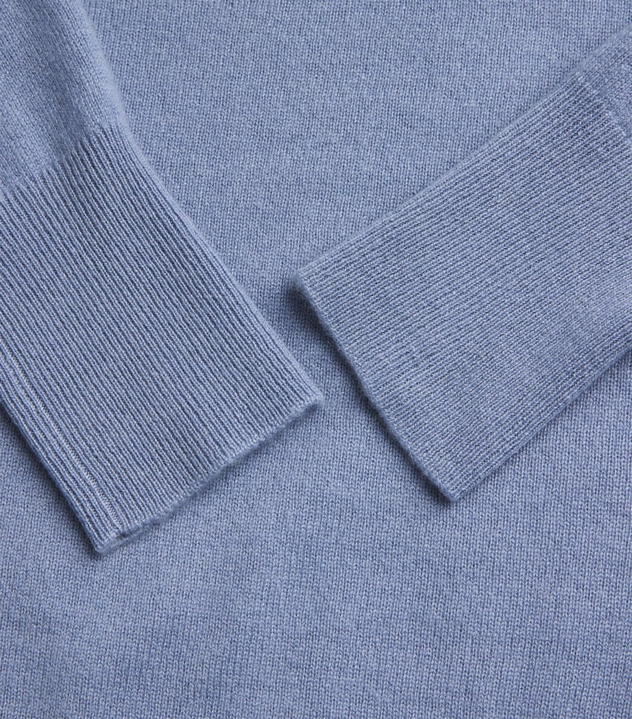 Le Kasha Womens Organic Cashmere Menorca Sweater Ocean Blue Image 6