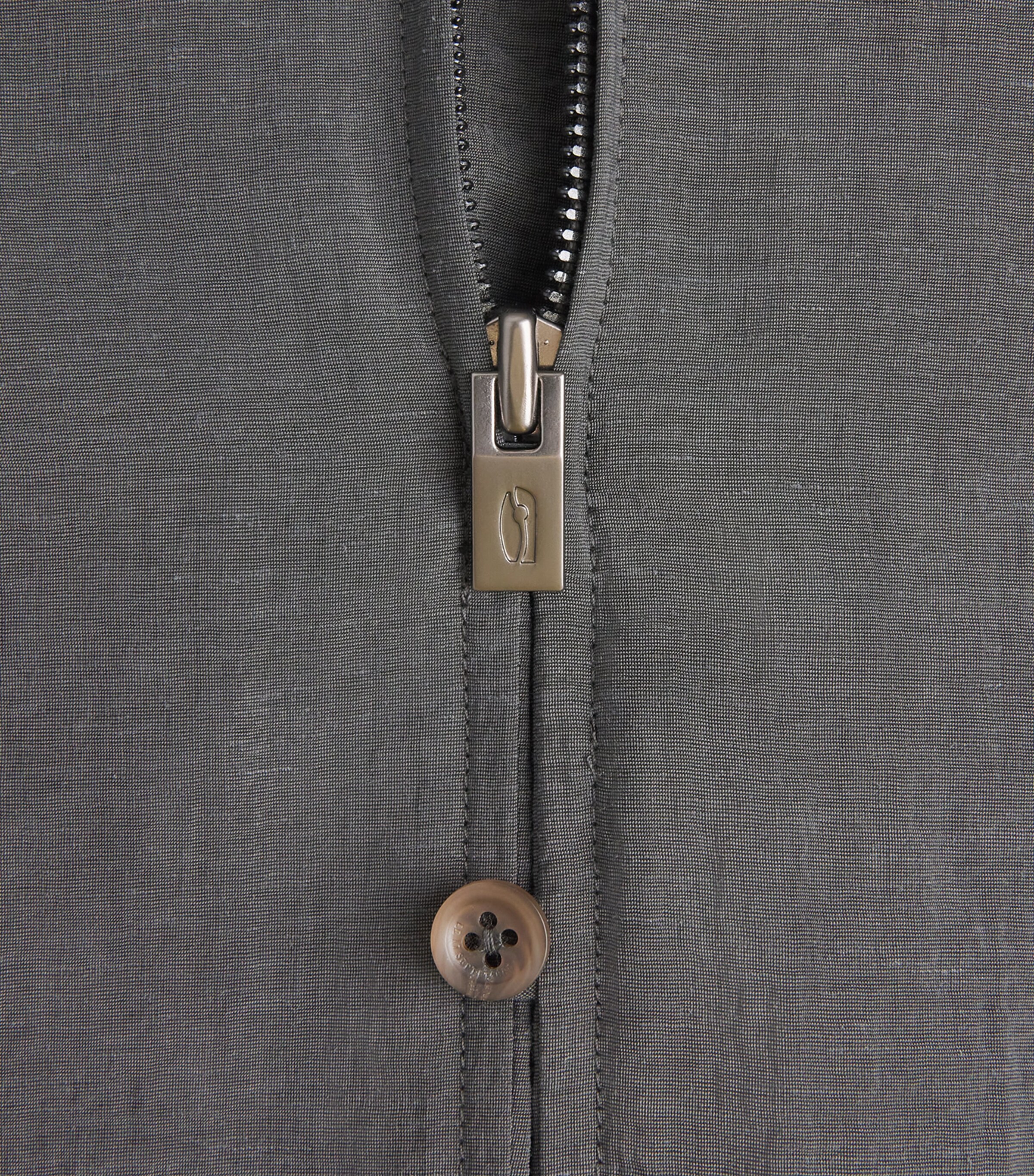 Le 17 Septembre Mens Dual-Layer Fastened Oversized Shirt Grey Image 6