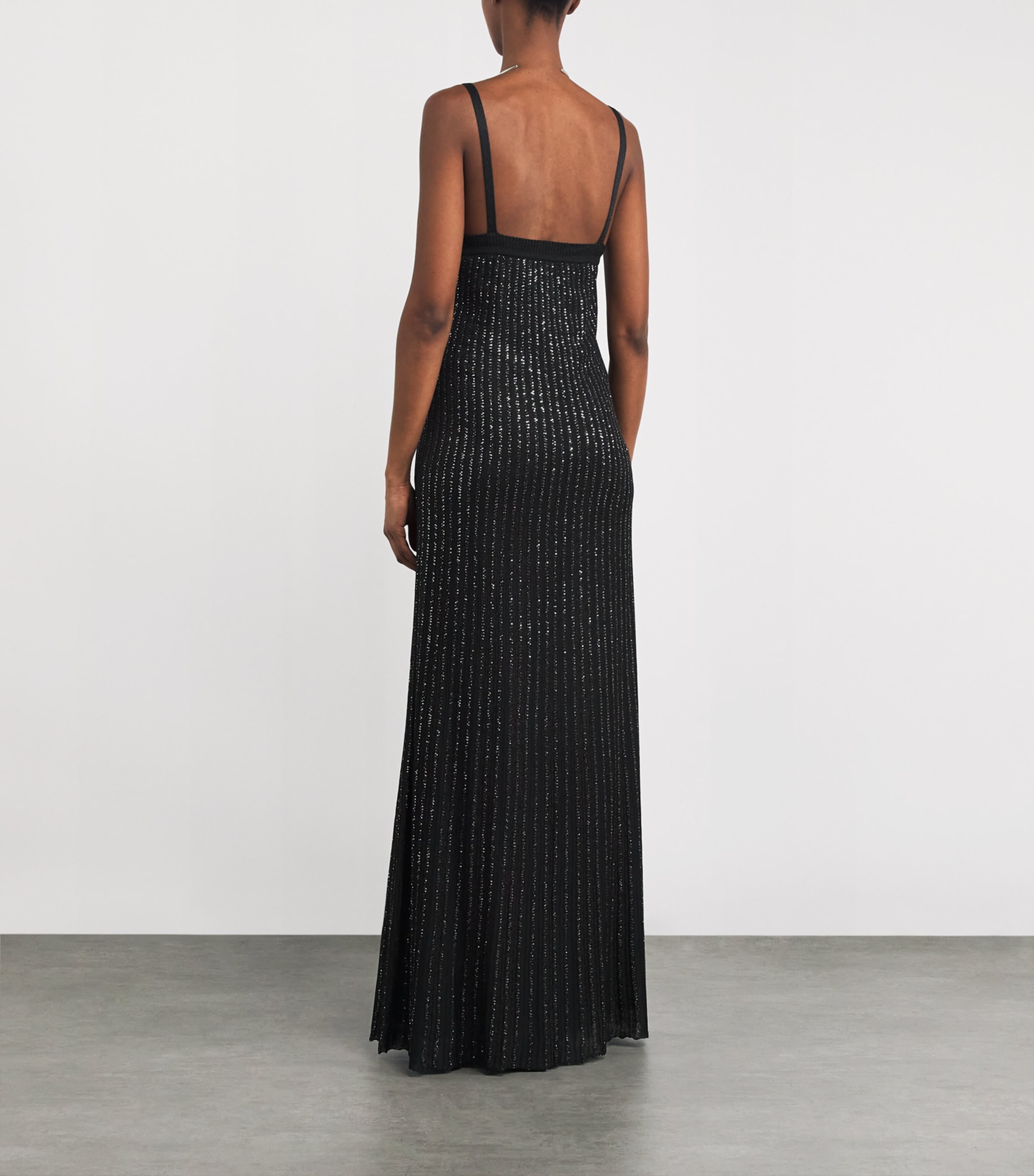 Embellished Maxi Dress S91RX BLACK TONES Image 3