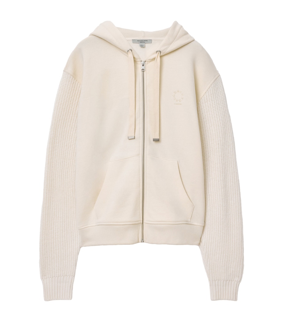 Amphie Knit Hoodie TOFU WHITE Image 1