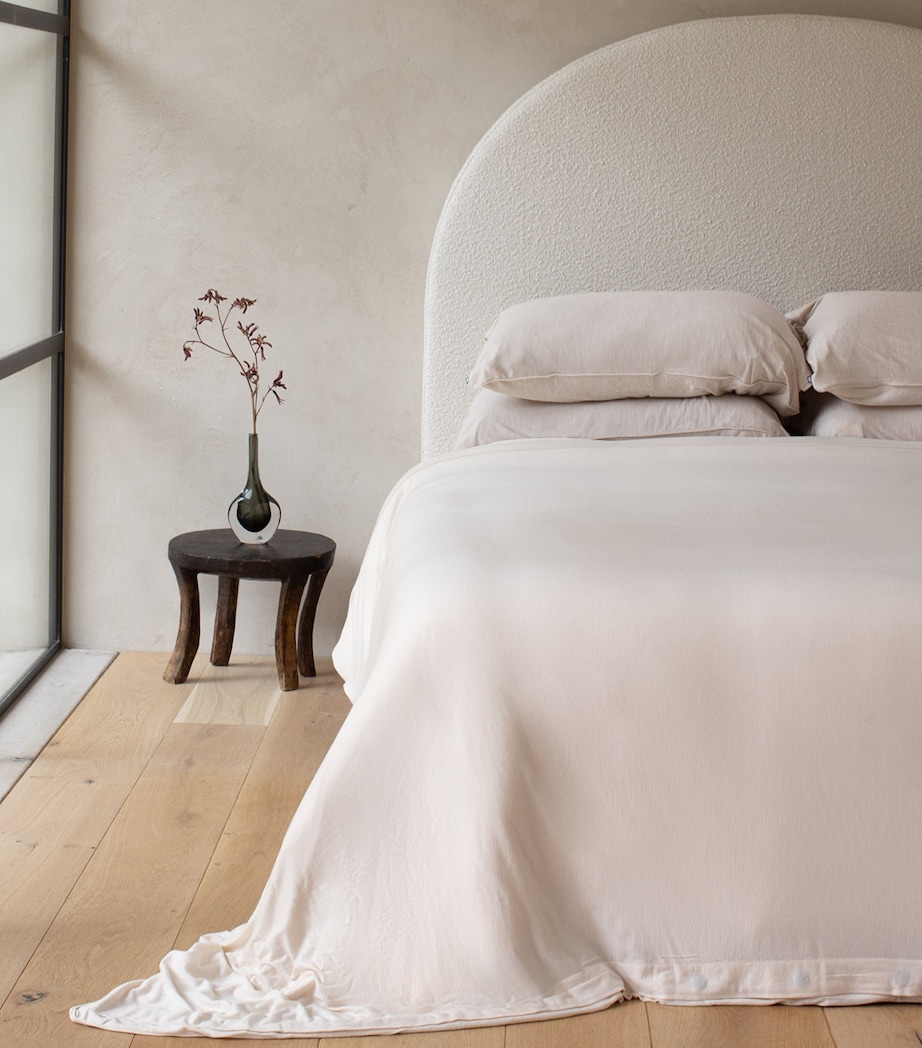 Merino Jersey Super King Duvet Cover (260cm x 220cm) IVORY TUSK Image 1