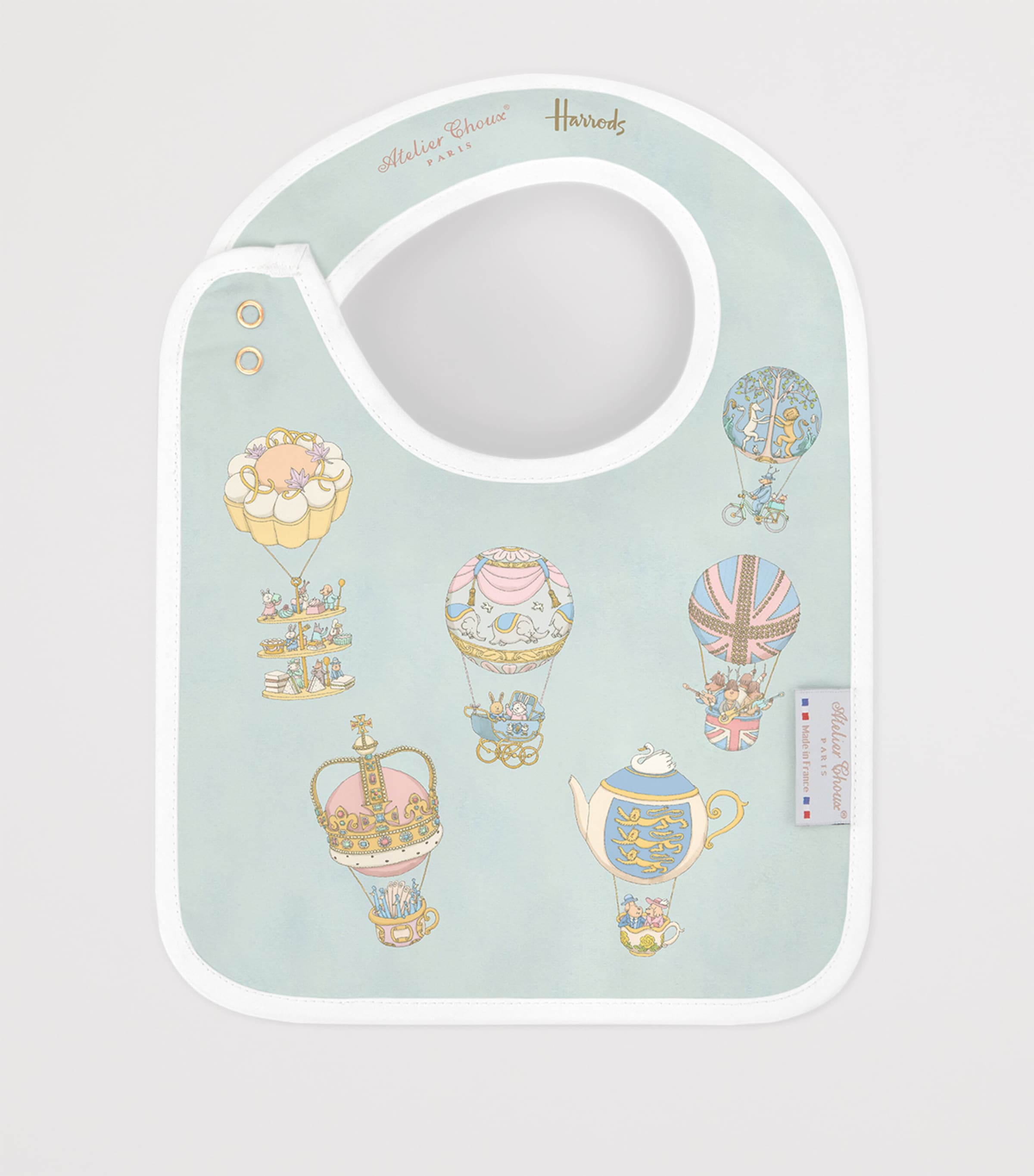 Cotton Townhouse Blanket, Bib and Bag Gift Set MULTI Image 4