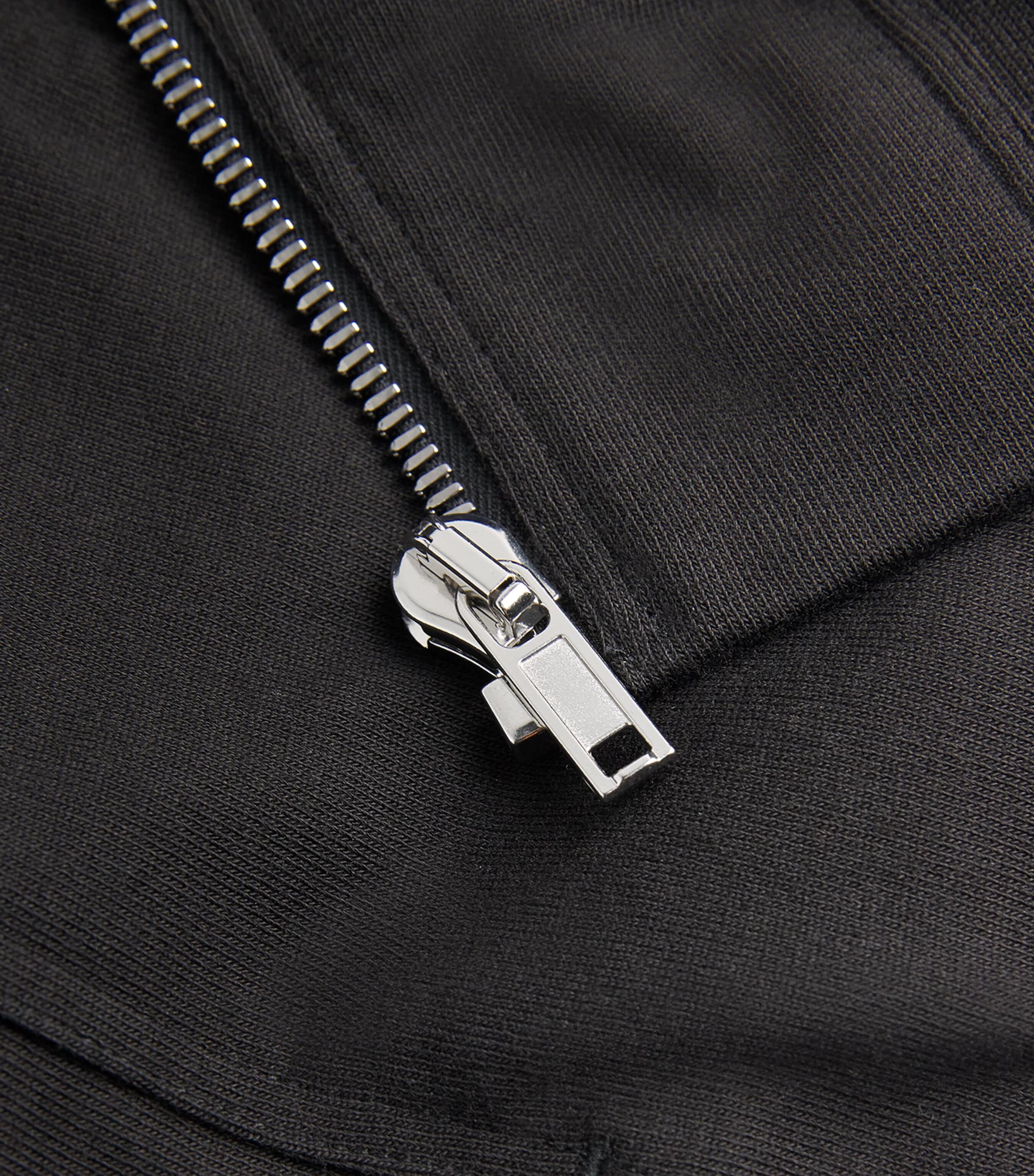 Rick Owens Mens Cotton Jersey Bauhaus Cardigan Black Image 5