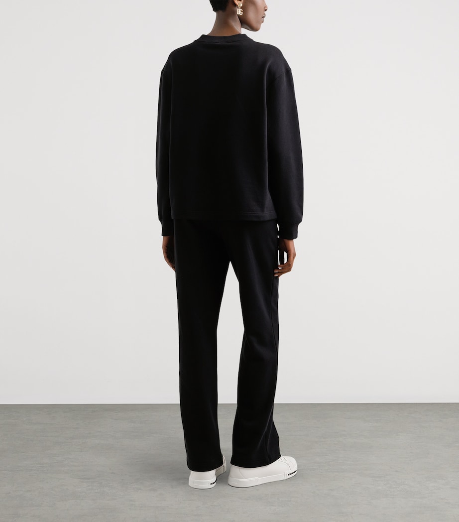 Cotton Graphic Sweatshirt N0000-BLACK Image 3