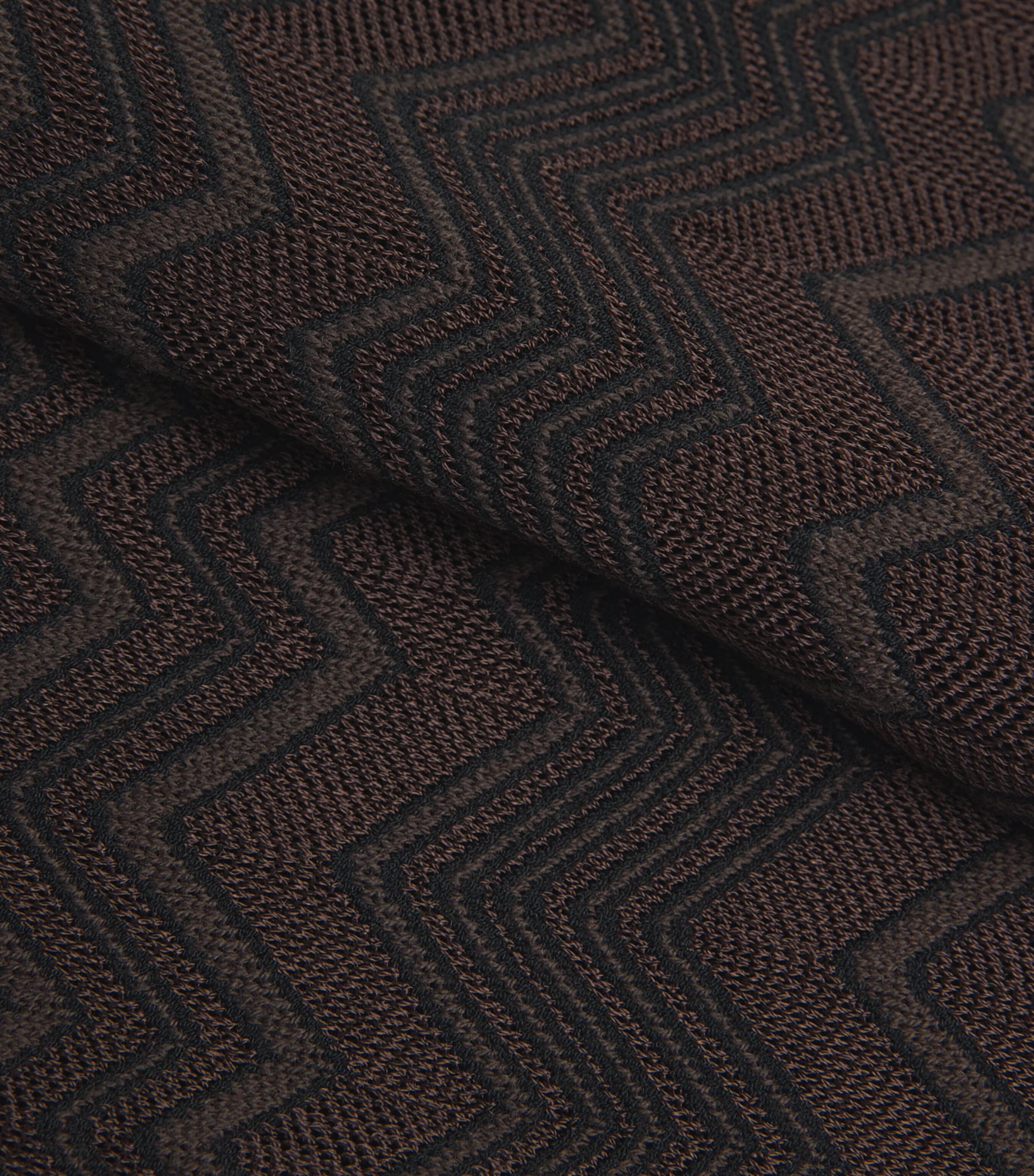Missoni Womens Zigzag High-Rise Leggings Solid Brown Image 5