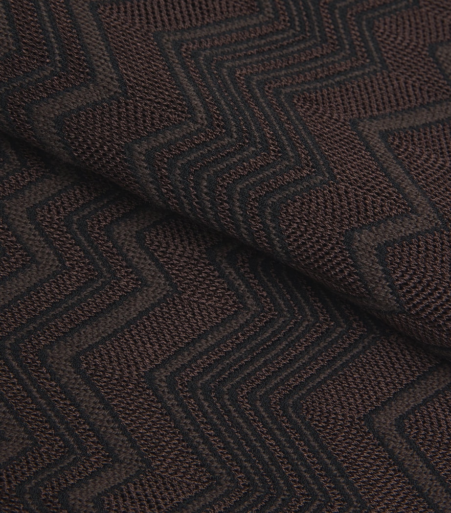 Missoni Womens Zigzag High-Rise Leggings Solid Brown Image 5