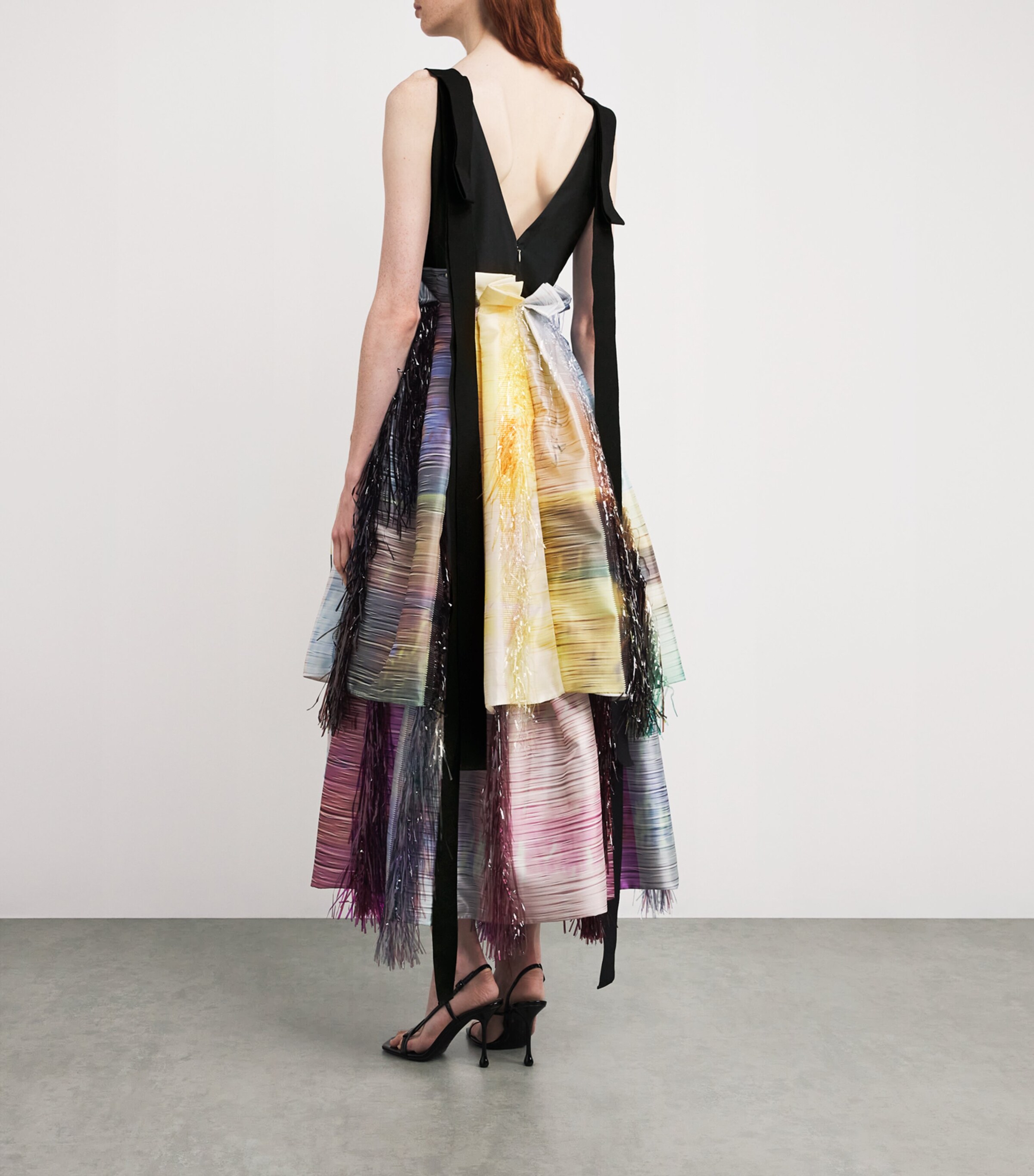 Filcoupé Textured Hanae Maxi Dress PATCHWORK SUNSET Image 3