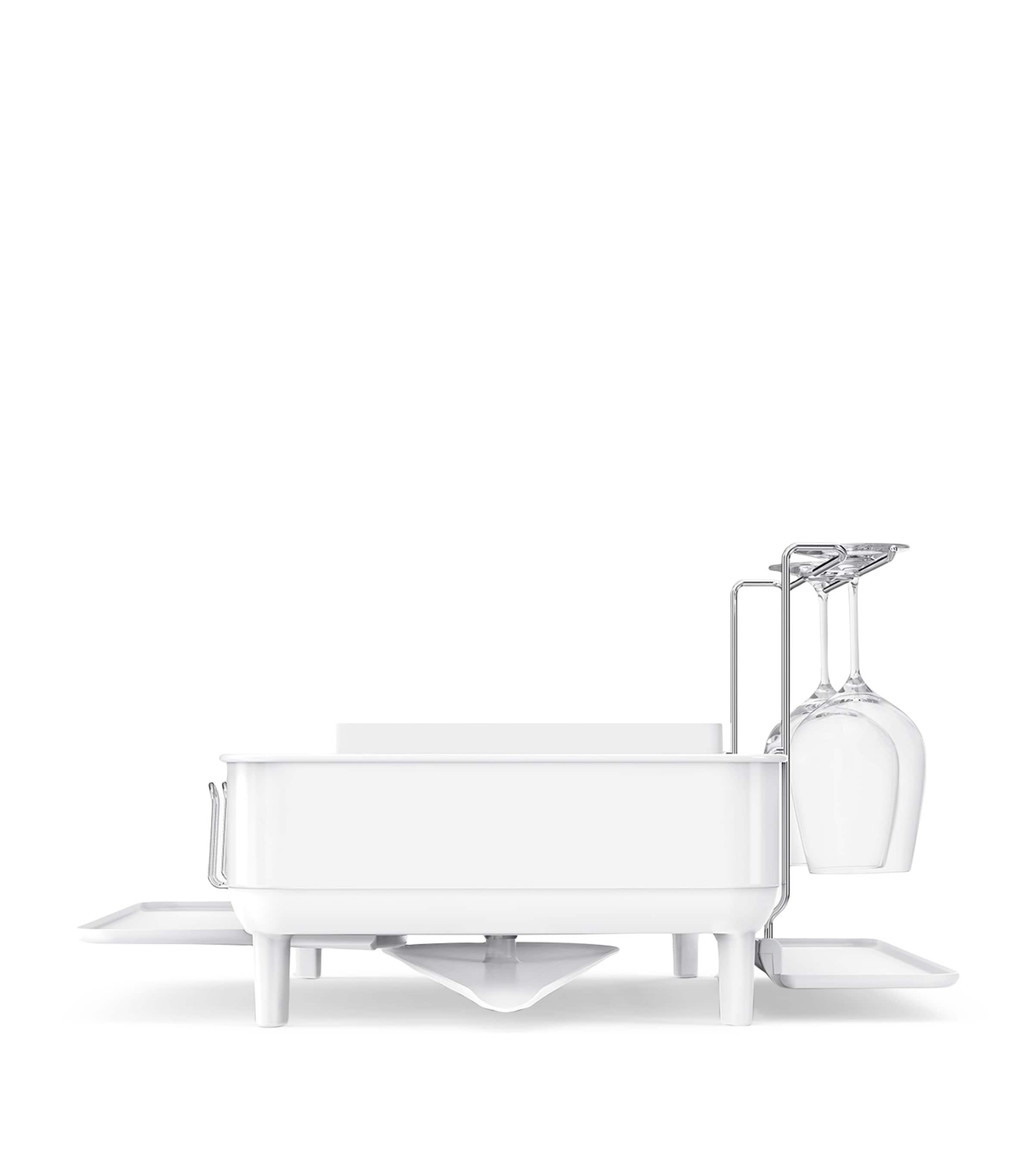 Simplehuman Steel Frame Dish Rack White Image 2