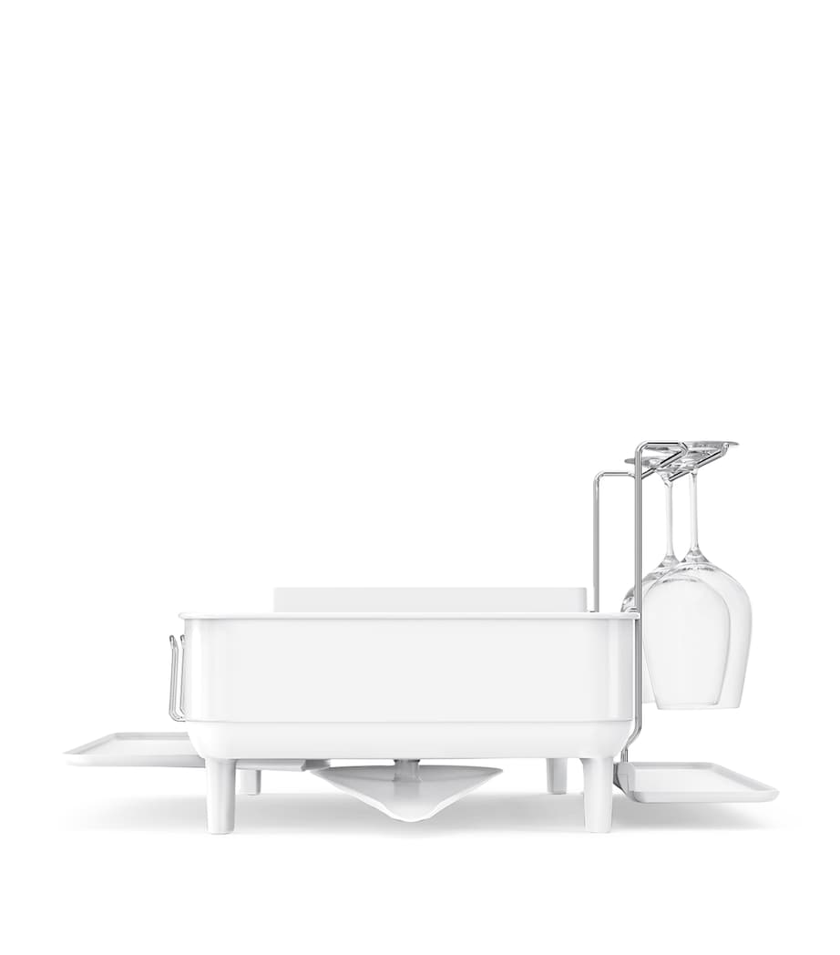 Simplehuman Steel Frame Dish Rack White Image 2