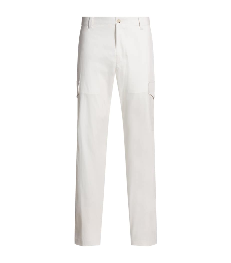 Cotton-Silk-Blend Cargo Trousers 118 Image 1