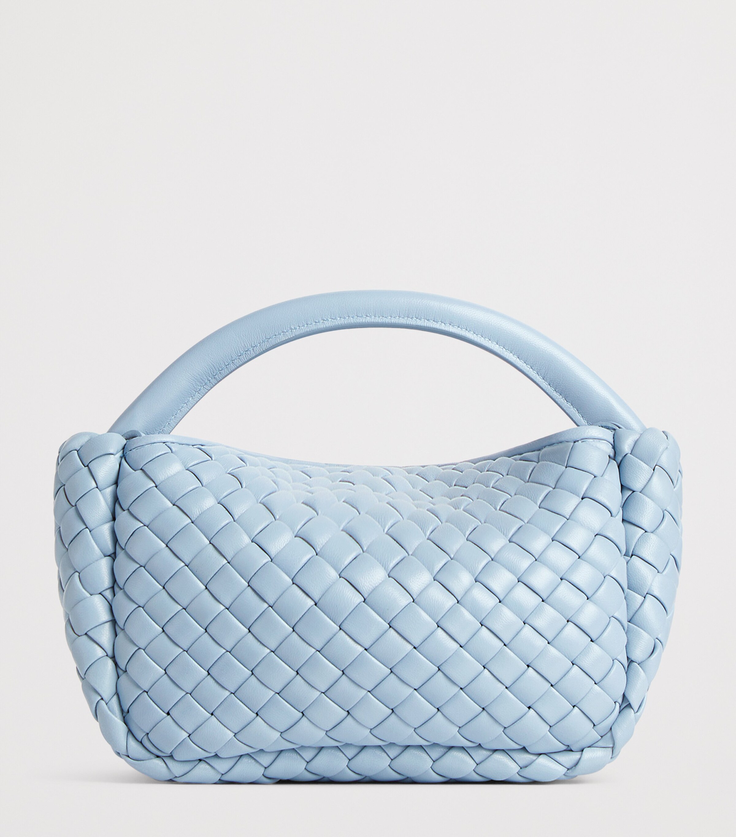 Small Leather Cobble Top-Handle Bag 1728 Image 6