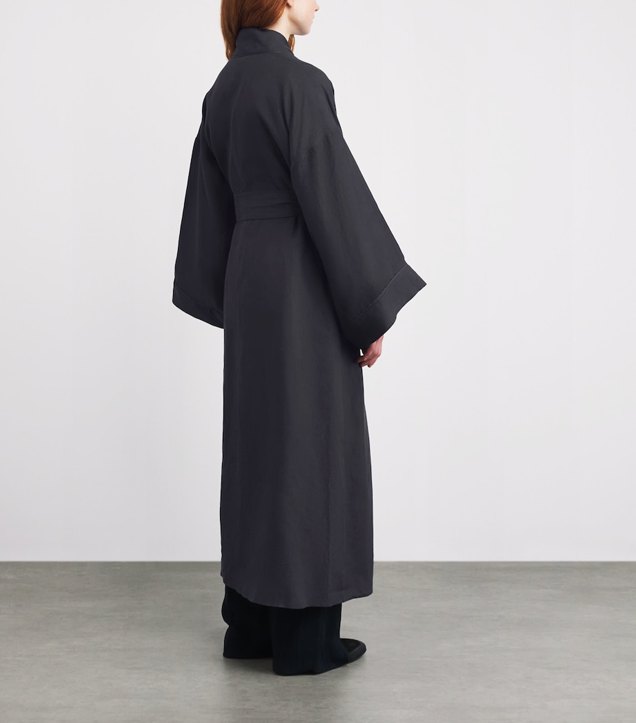 Linen Kimono CARBONE Image 4