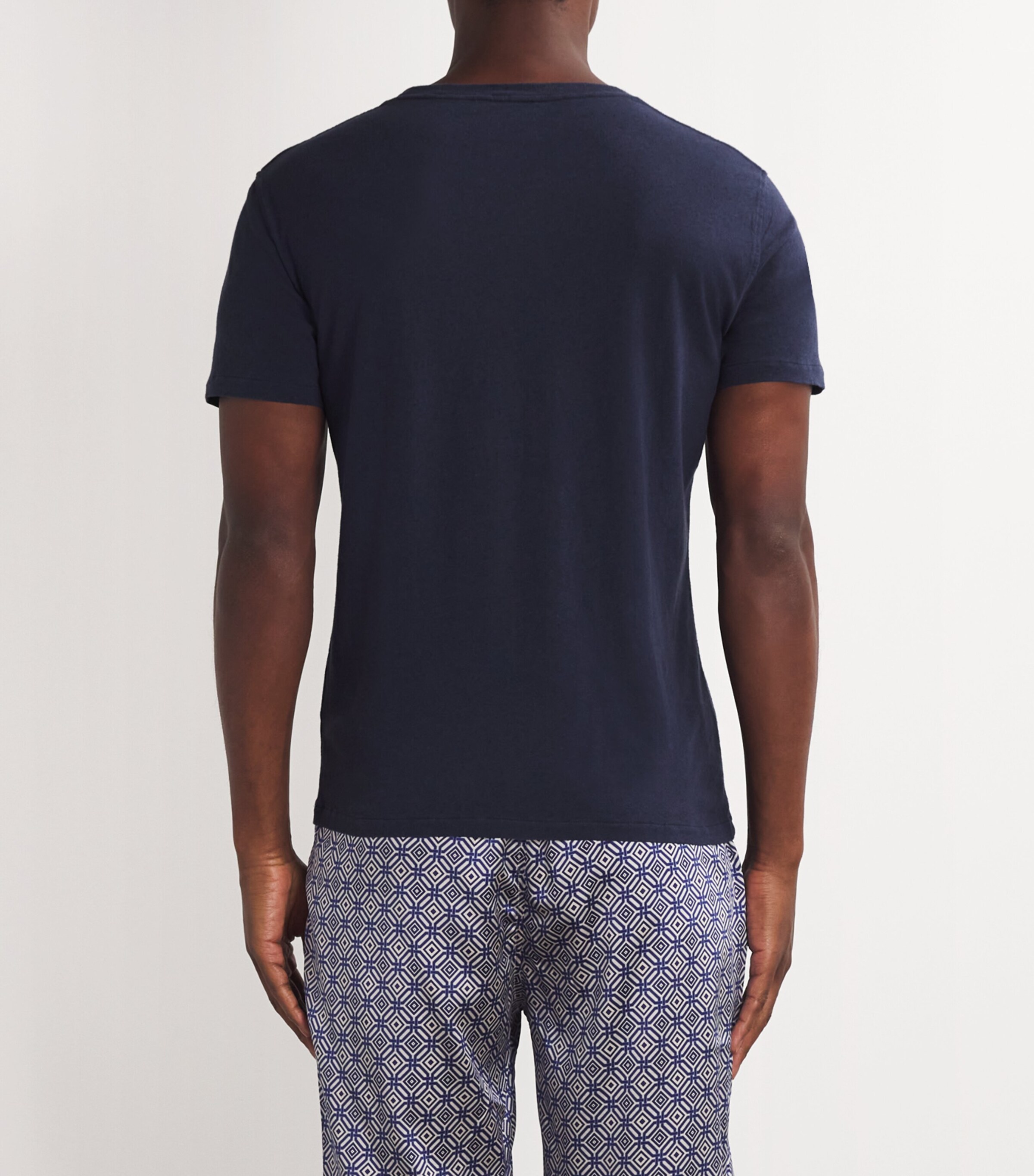 Cotton-Linen T-Shirt MIDNIGHT BLUE Image 8