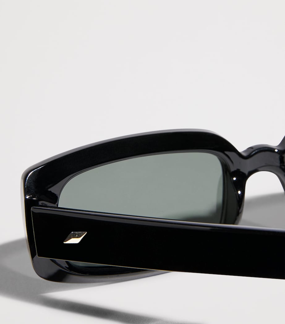 Rectangular Dynamite Sunglasses BLACK Image 5
