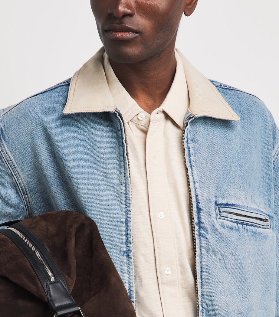 PAIGE Mens Laughlin Denim Jacket Moby Image 3