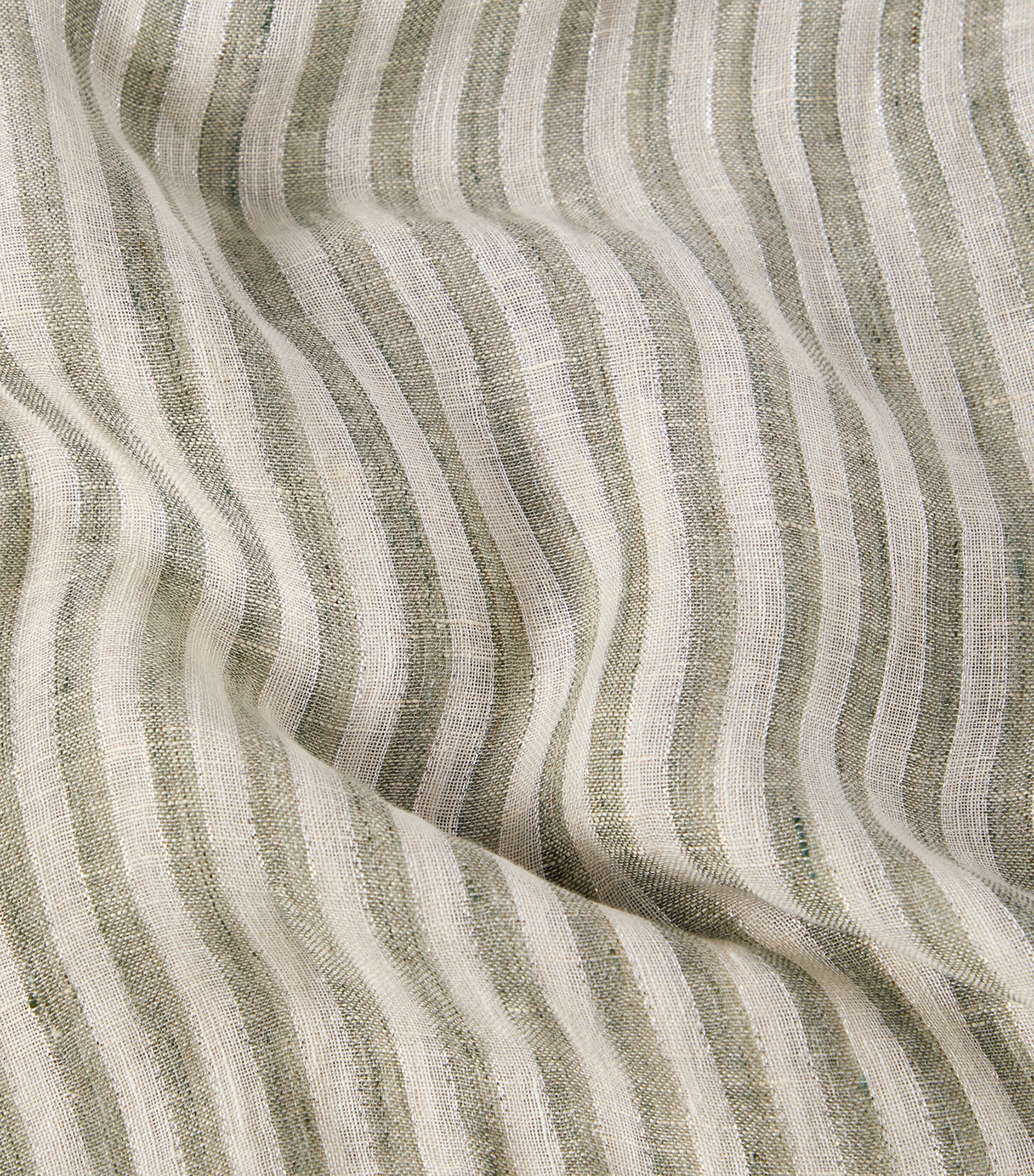 Brunello Cucinelli Linen-Blend Stripe Scarf Image 4