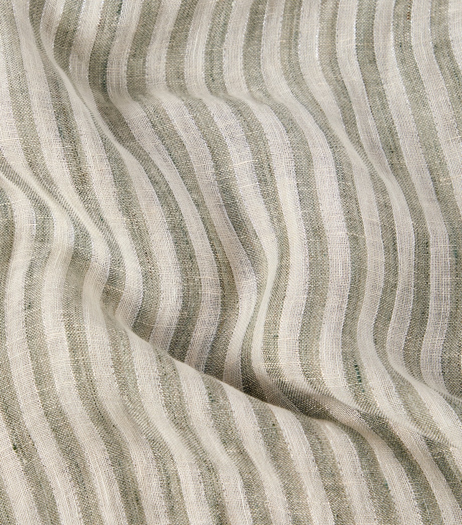 Brunello Cucinelli Linen-Blend Stripe Scarf Image 4